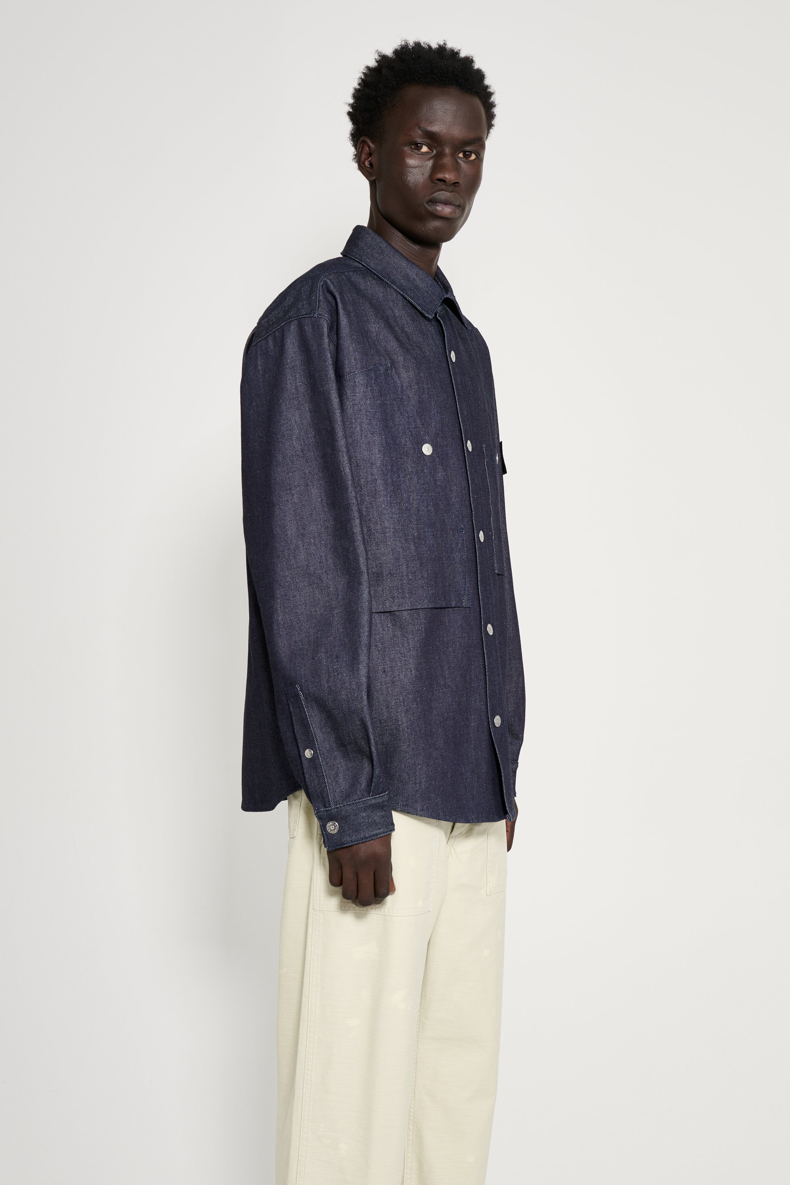 Stone Island Denim Research Raw Shirt Indigo