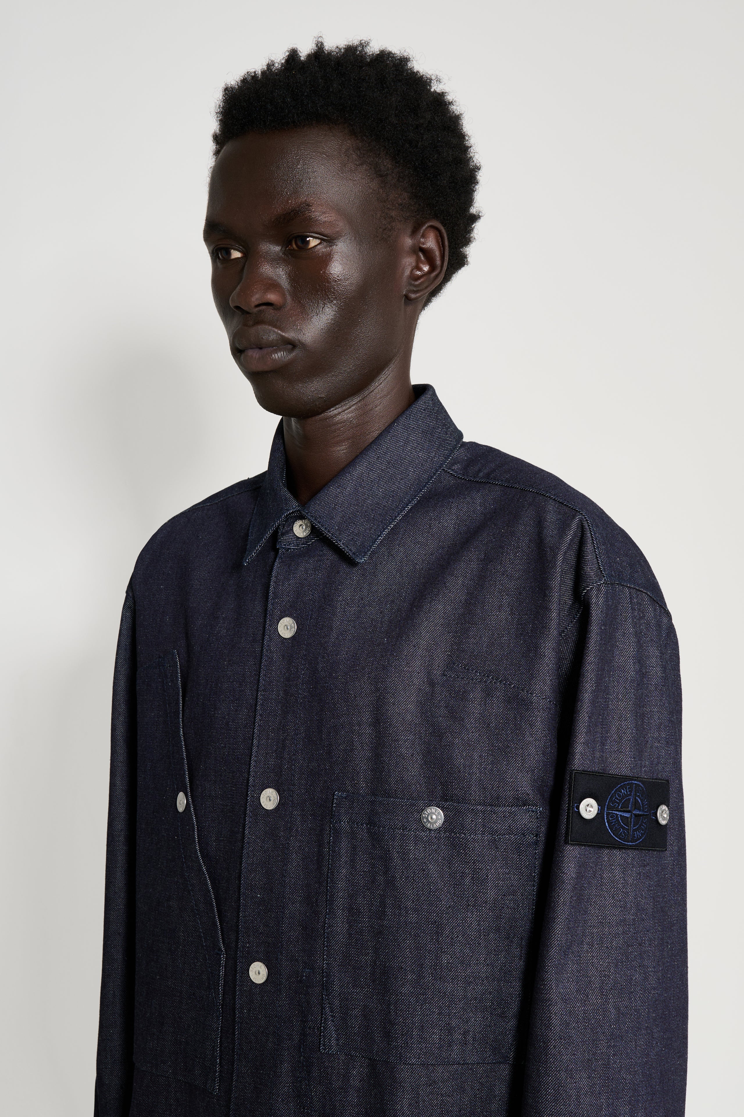 Stone Island Denim Research Raw Shirt Indigo