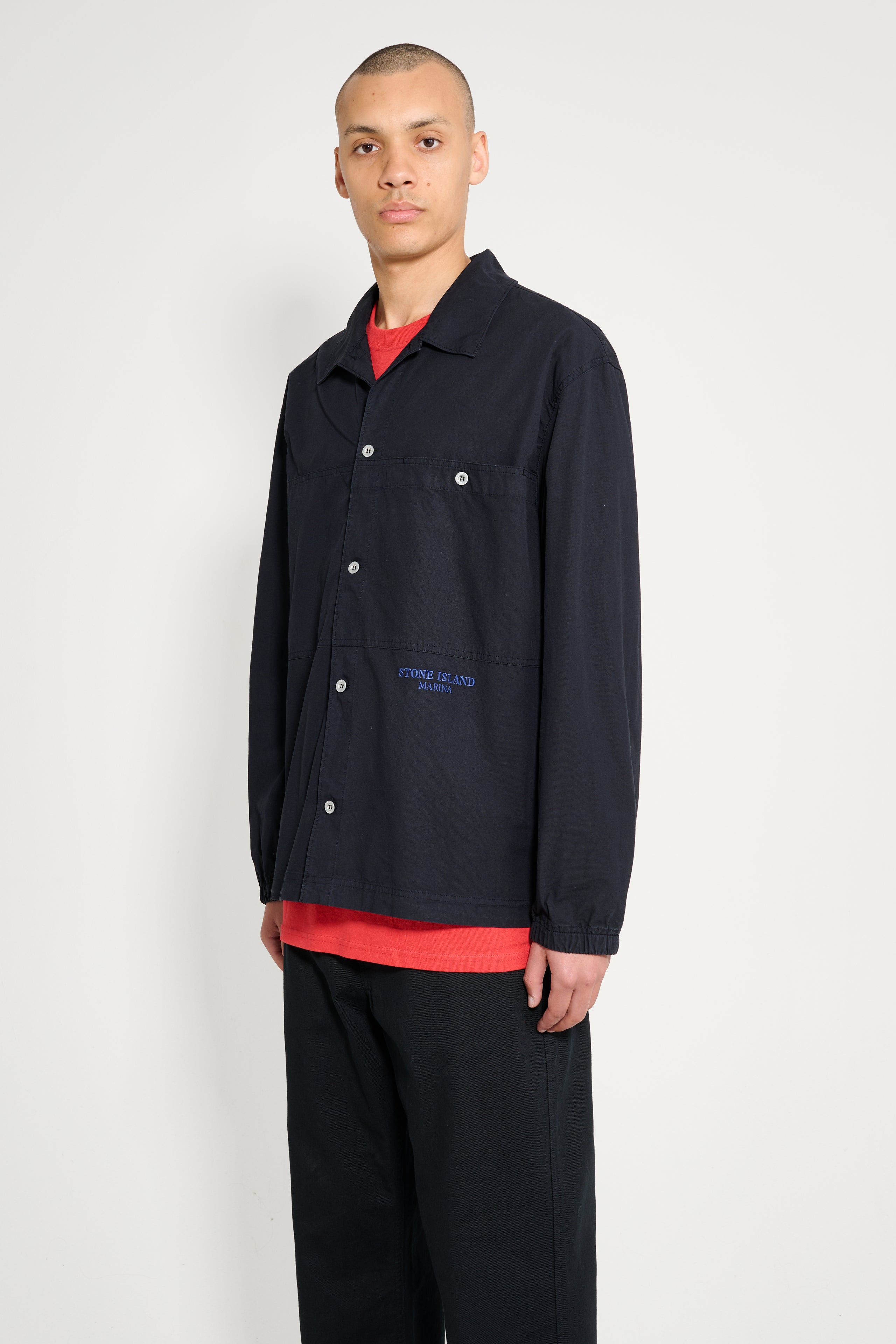 Stone Island Marina Overshirt Navy Blue