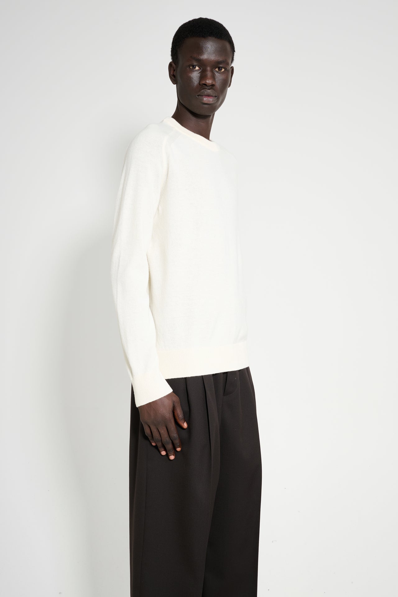 Stone Island Crew Neck Sweatshirt Ivory