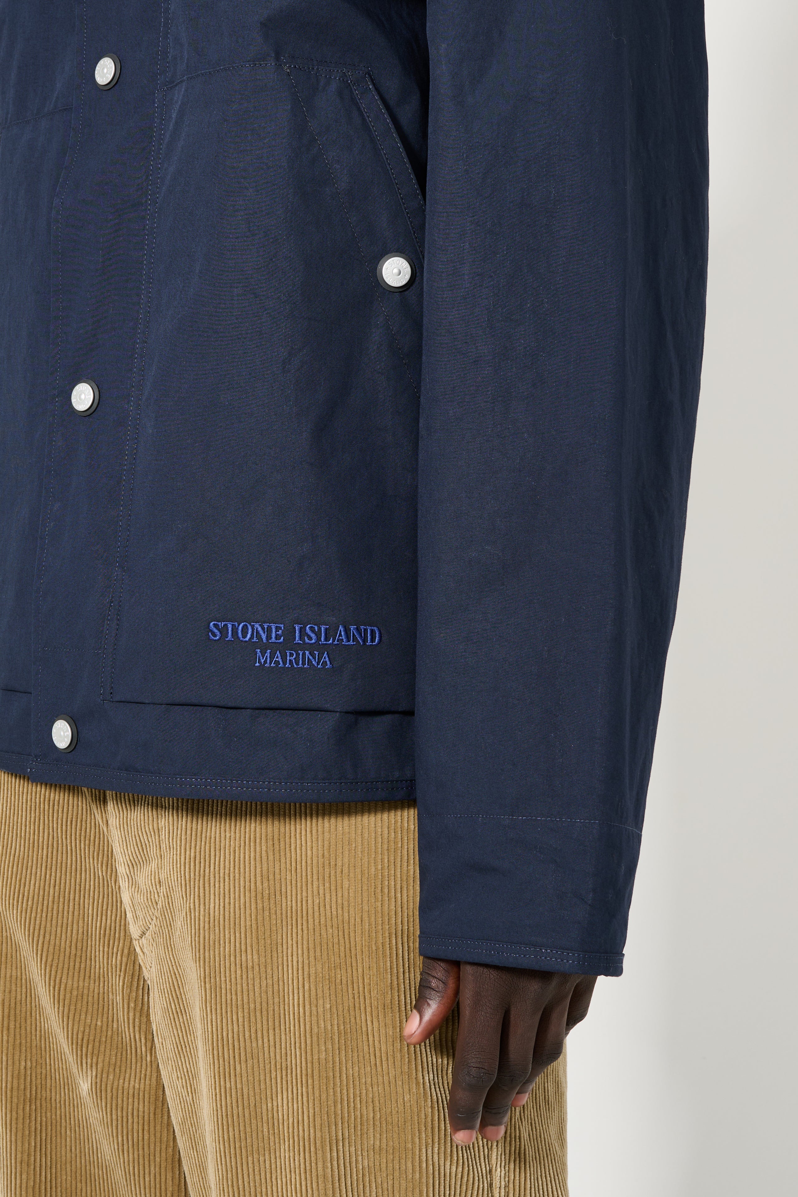 Stone Island Marina Short Parka Navy Blue