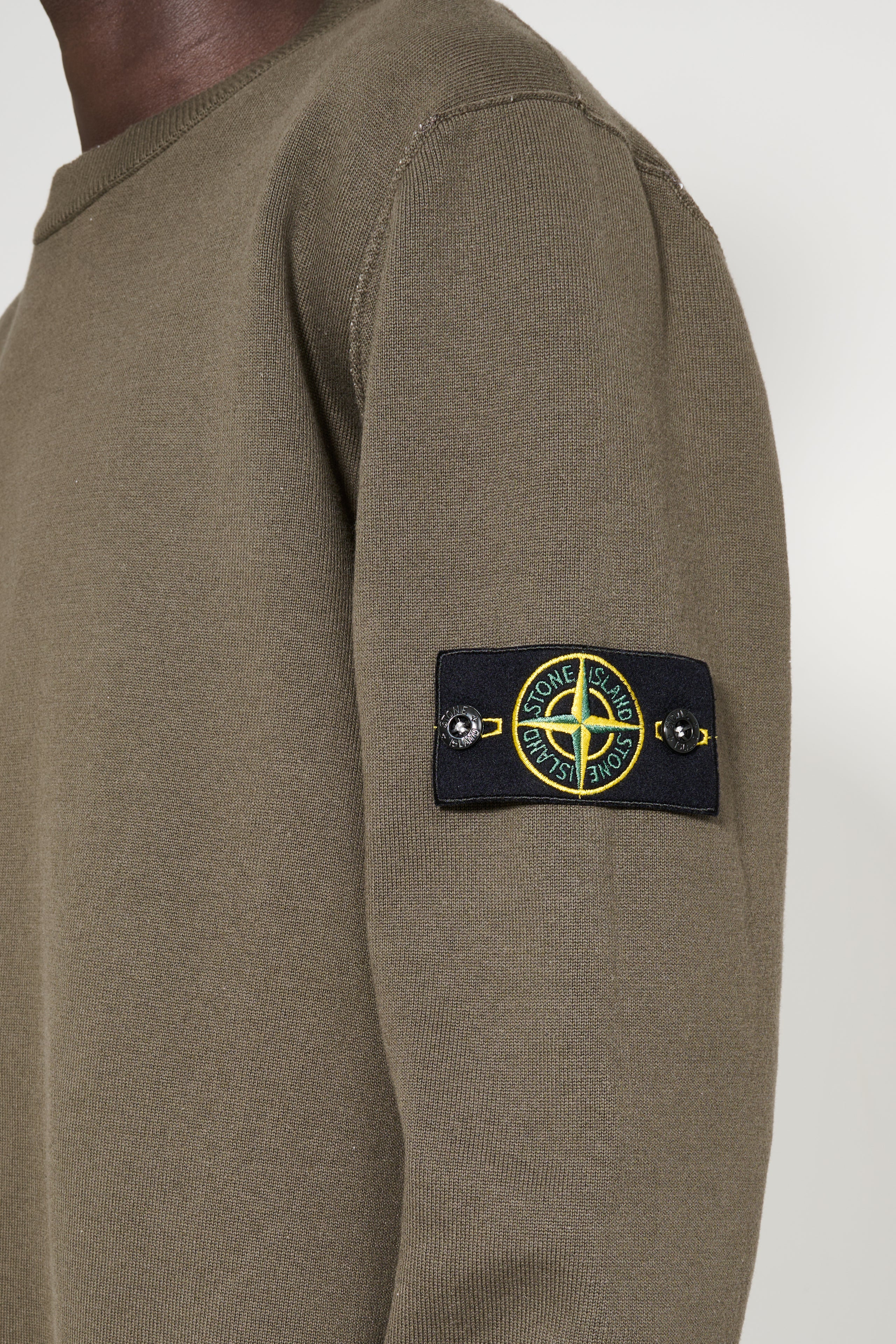 Stone Island Double Face Crew Neck Sweater Ivory