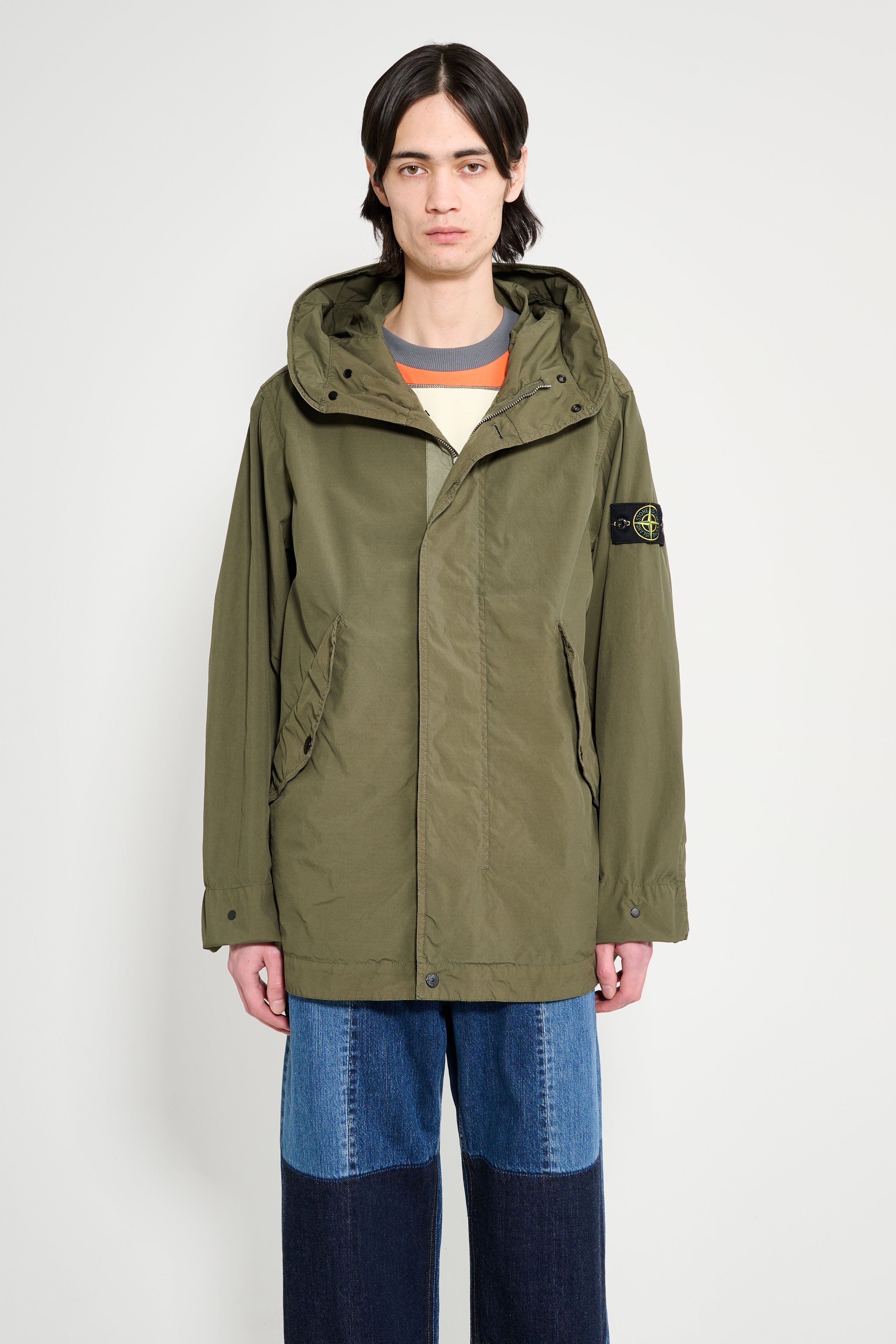 Stone Island Light Compact Touch Poly-TC Parka Military Green