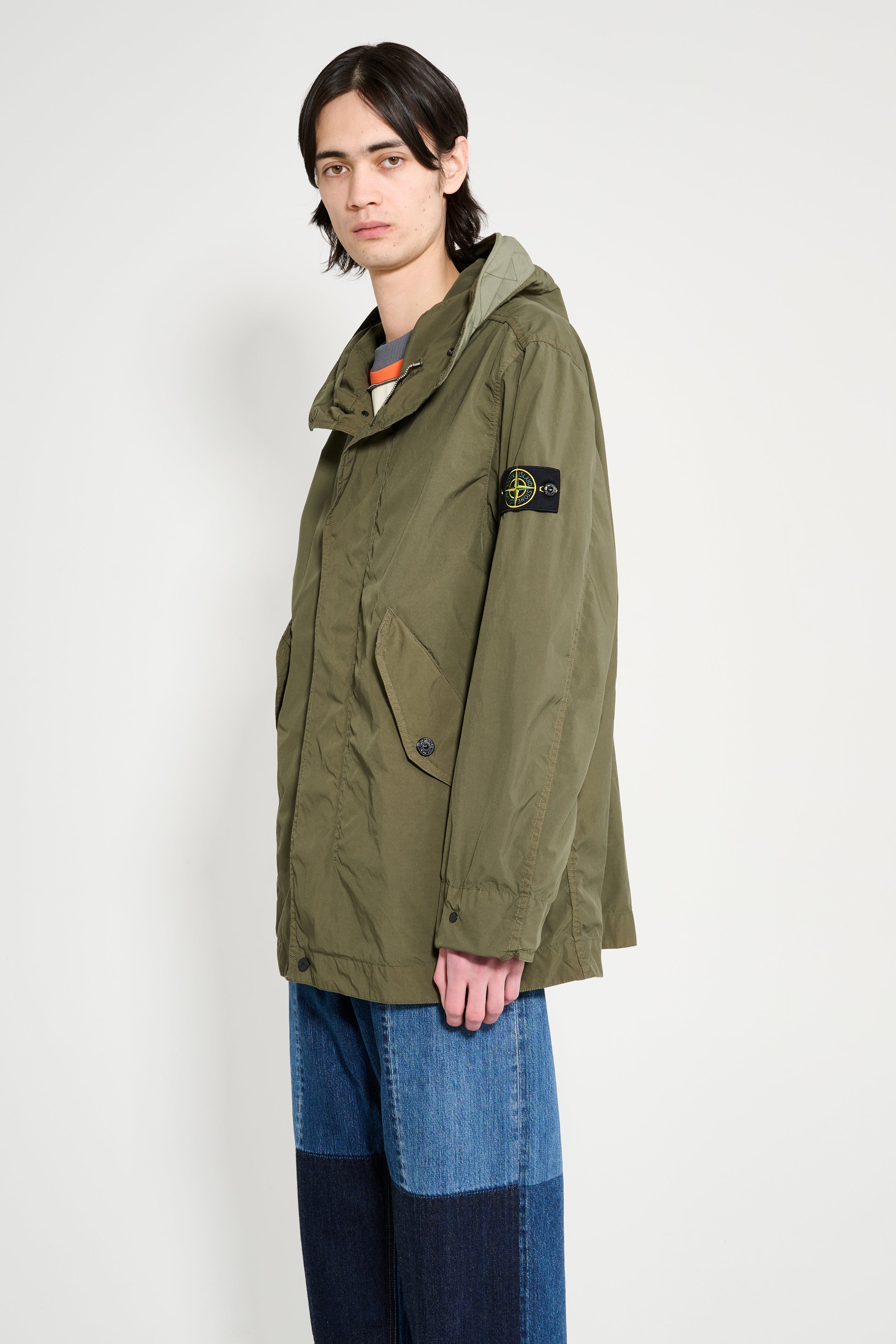 Stone Island Light Compact Touch Poly-TC Parka Military Green