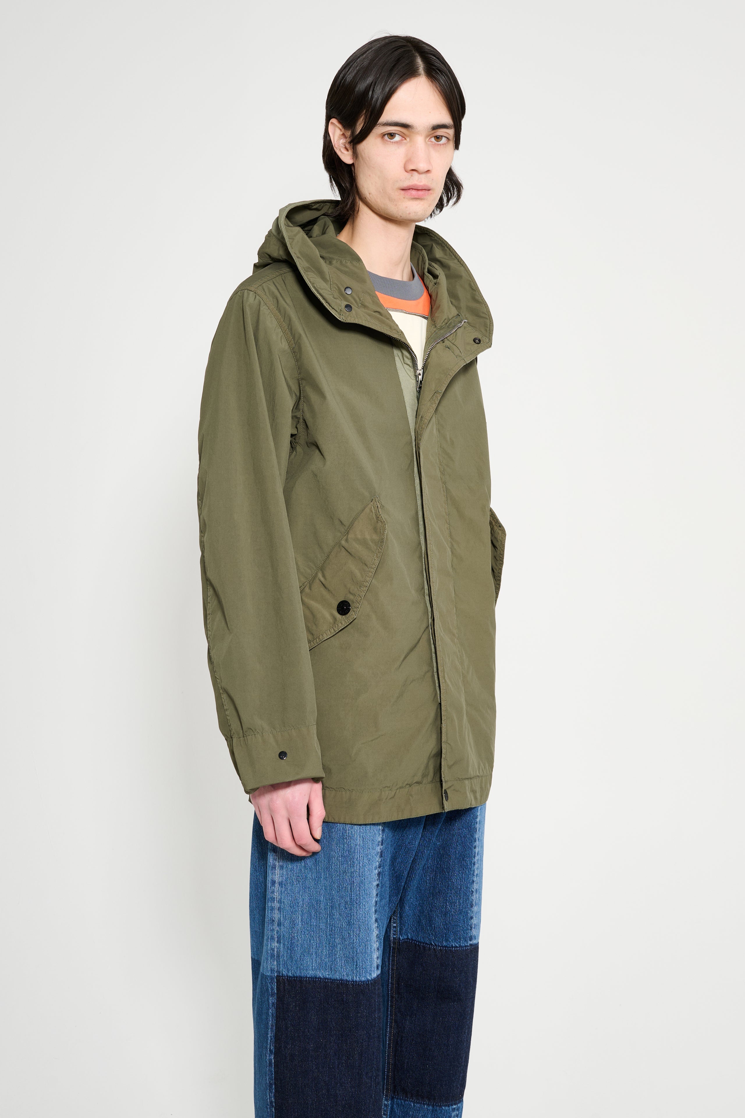 Stone Island Light Compact Touch Poly-TC Parka Military Green