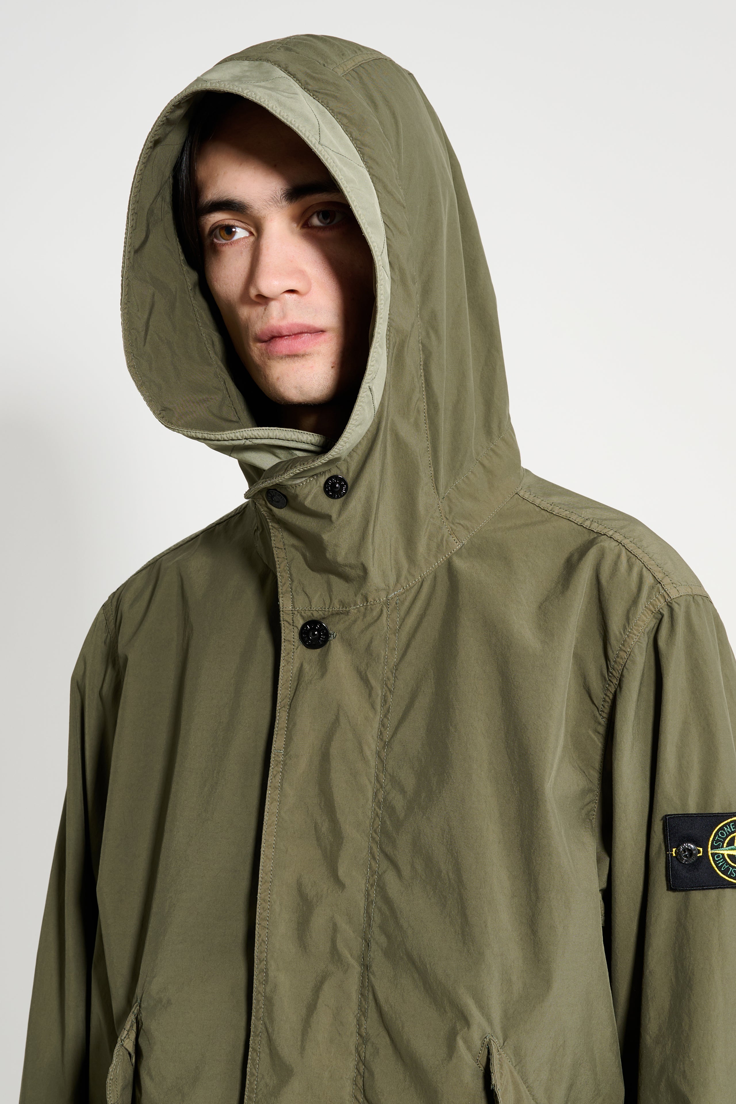 Stone Island Light Compact Touch Poly-TC Parka Military Green