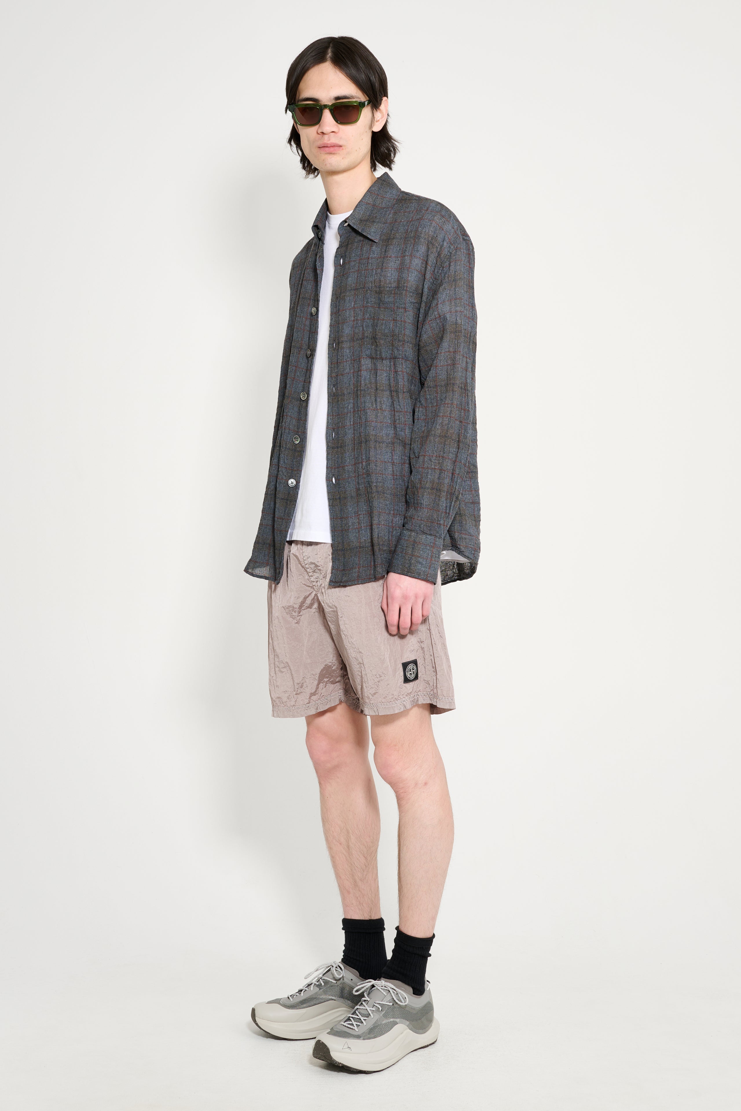 Stone Island Nylon Metal Shorts Antique Rose