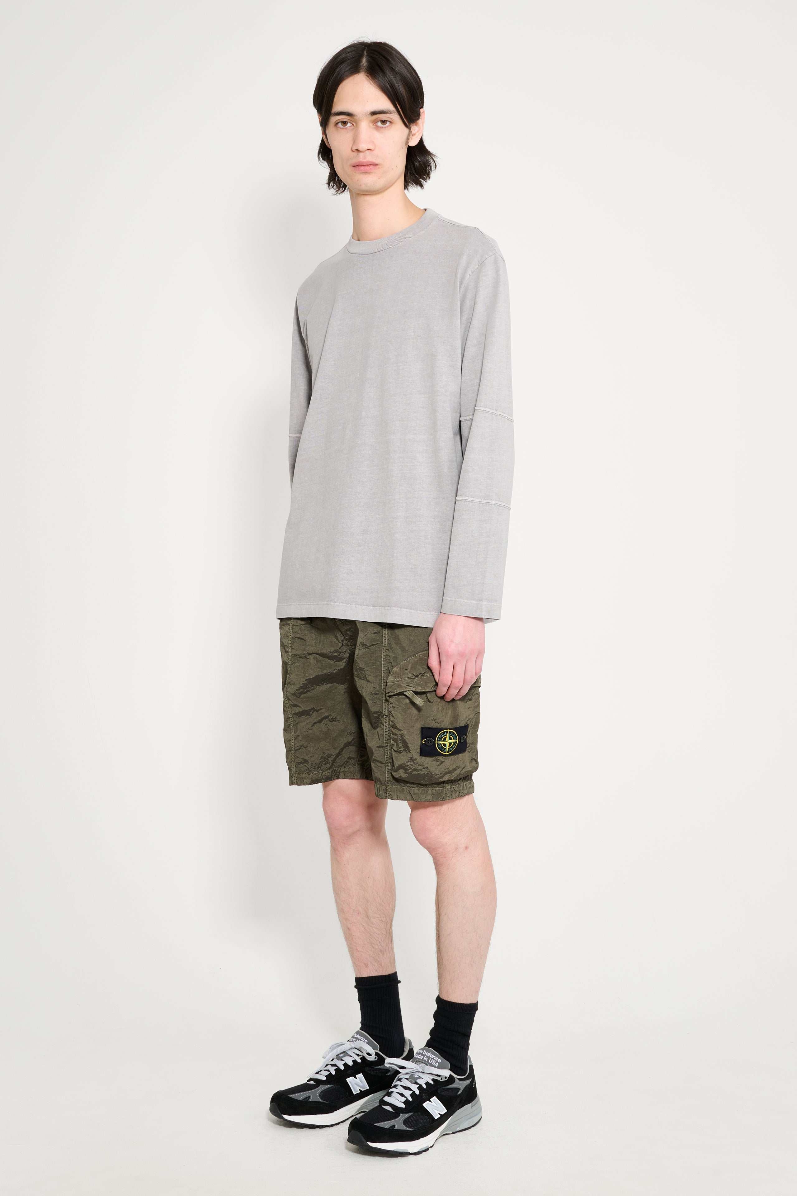 Stone Island Nylon Metal Cargo Shorts Military Green