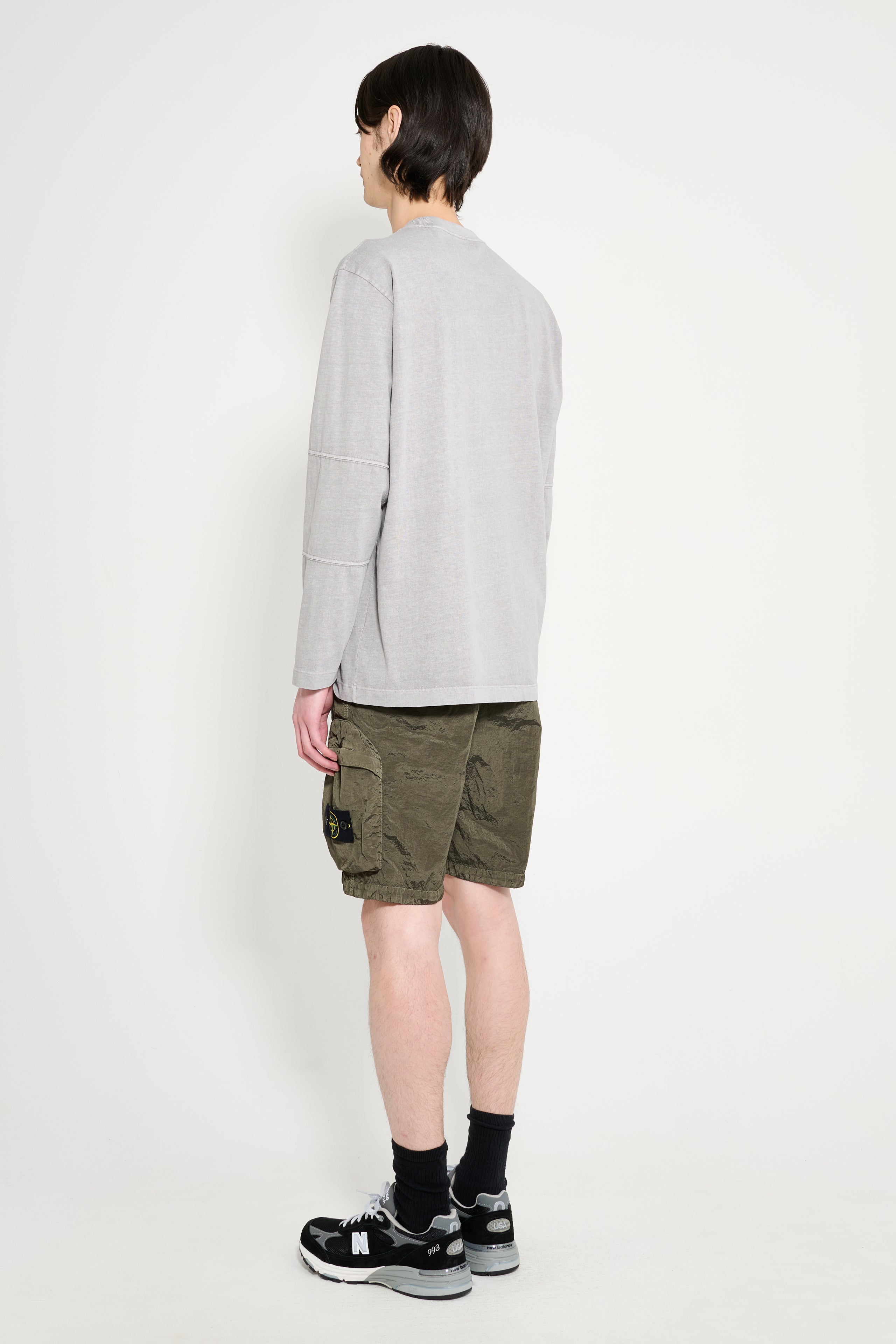 Stone Island Nylon Metal Cargo Shorts Military Green