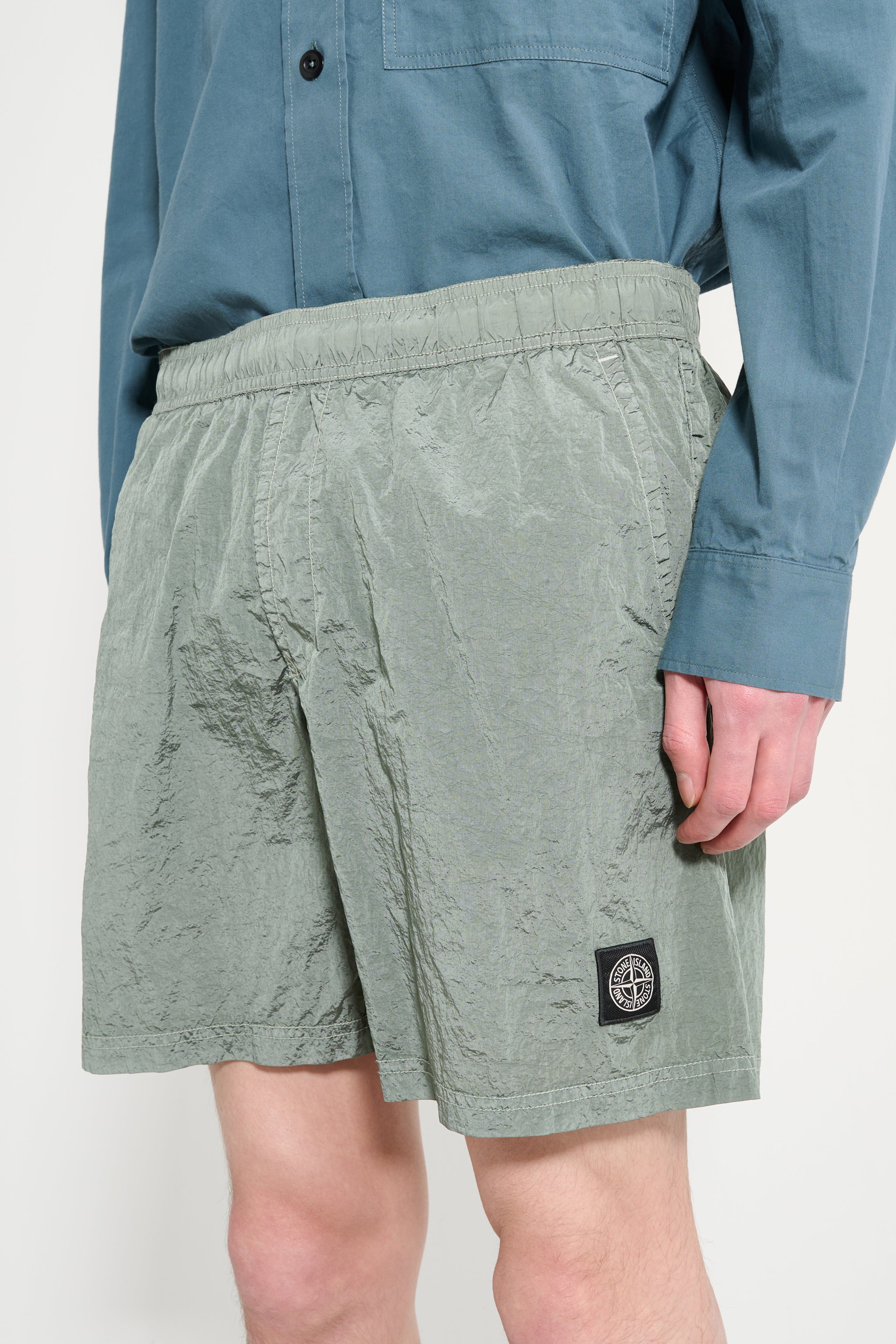 Stone Island Nylon Metal Shorts Sage