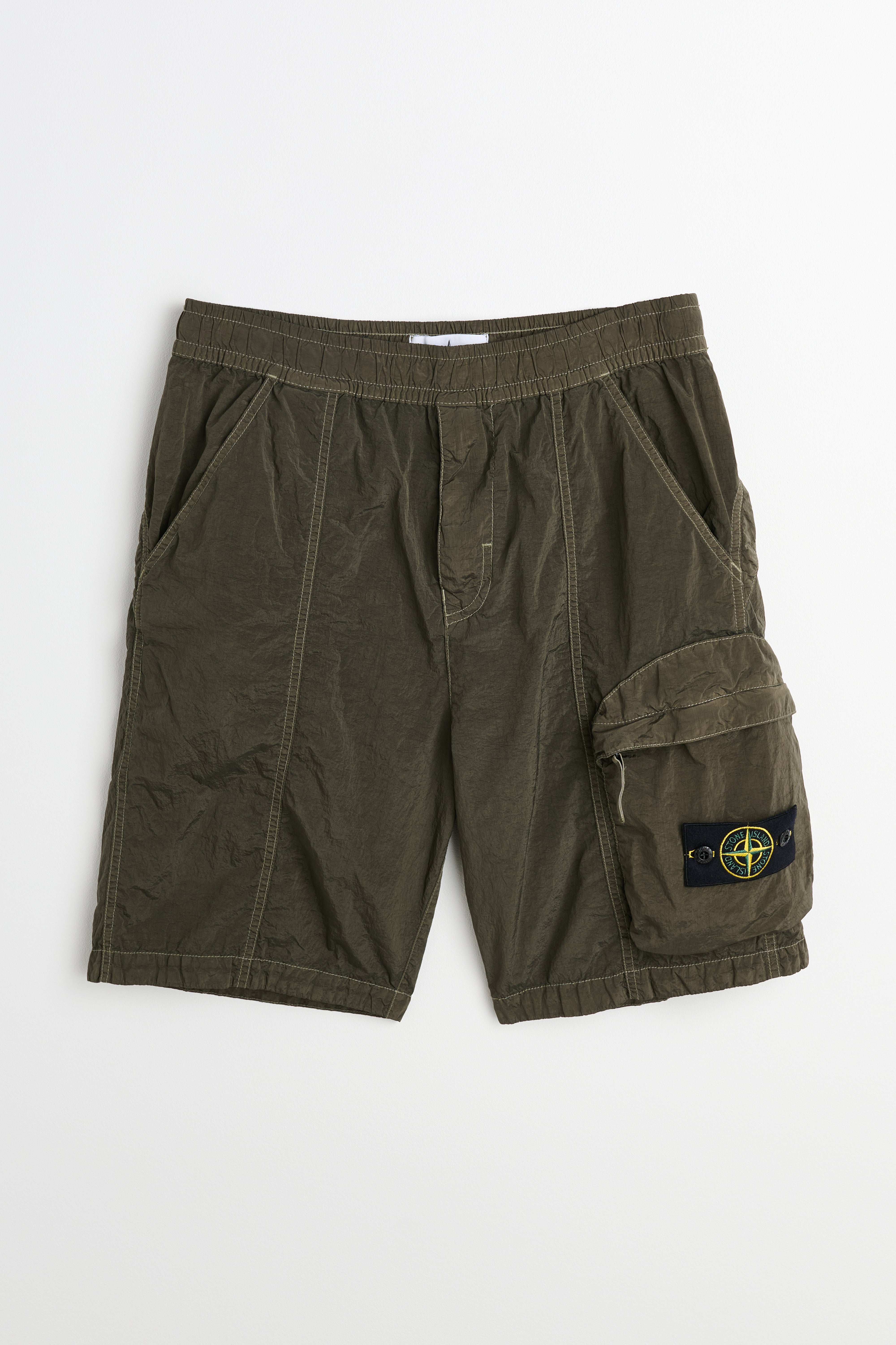 Stone Island Nylon Metal Cargo Shorts Military Green – Très Bien