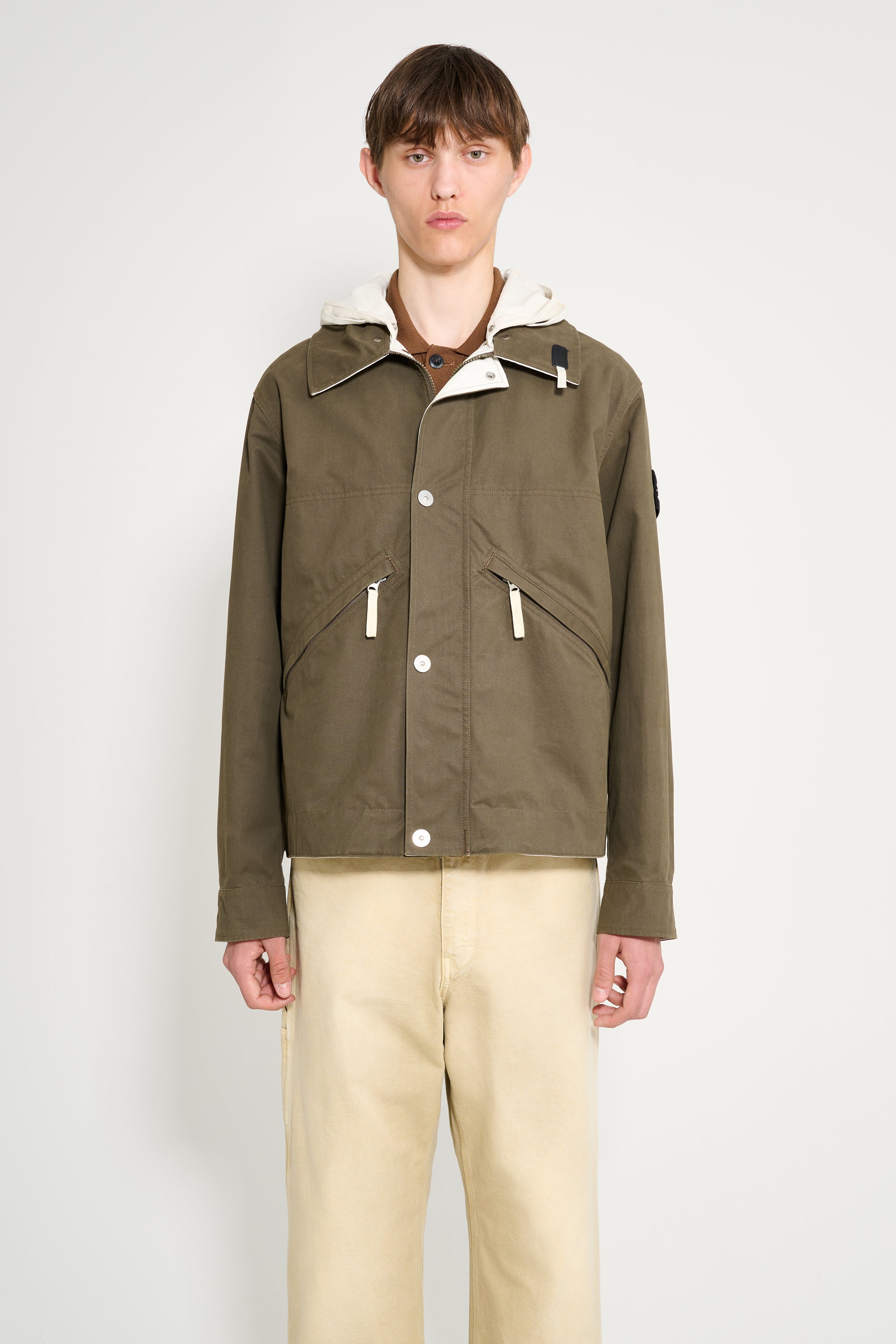 Stone Island Hooded Compass Jacket Military Green