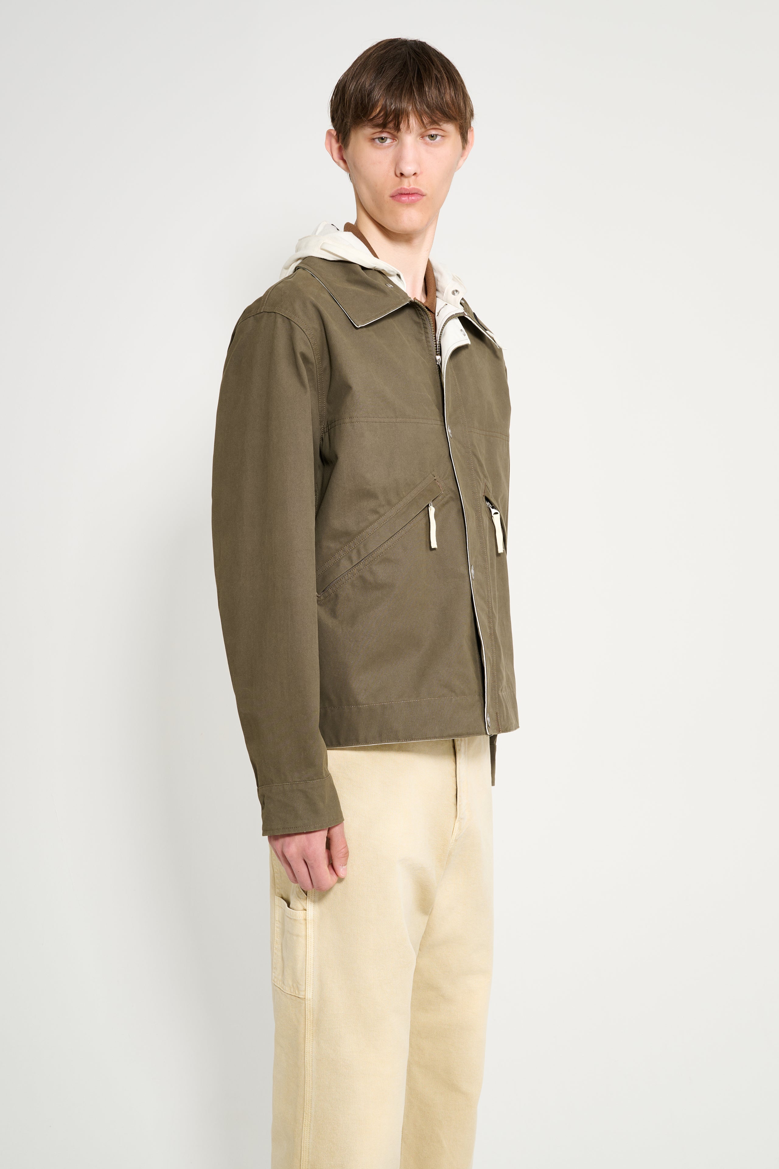 Stone Island Hooded Compass Jacket Military Green