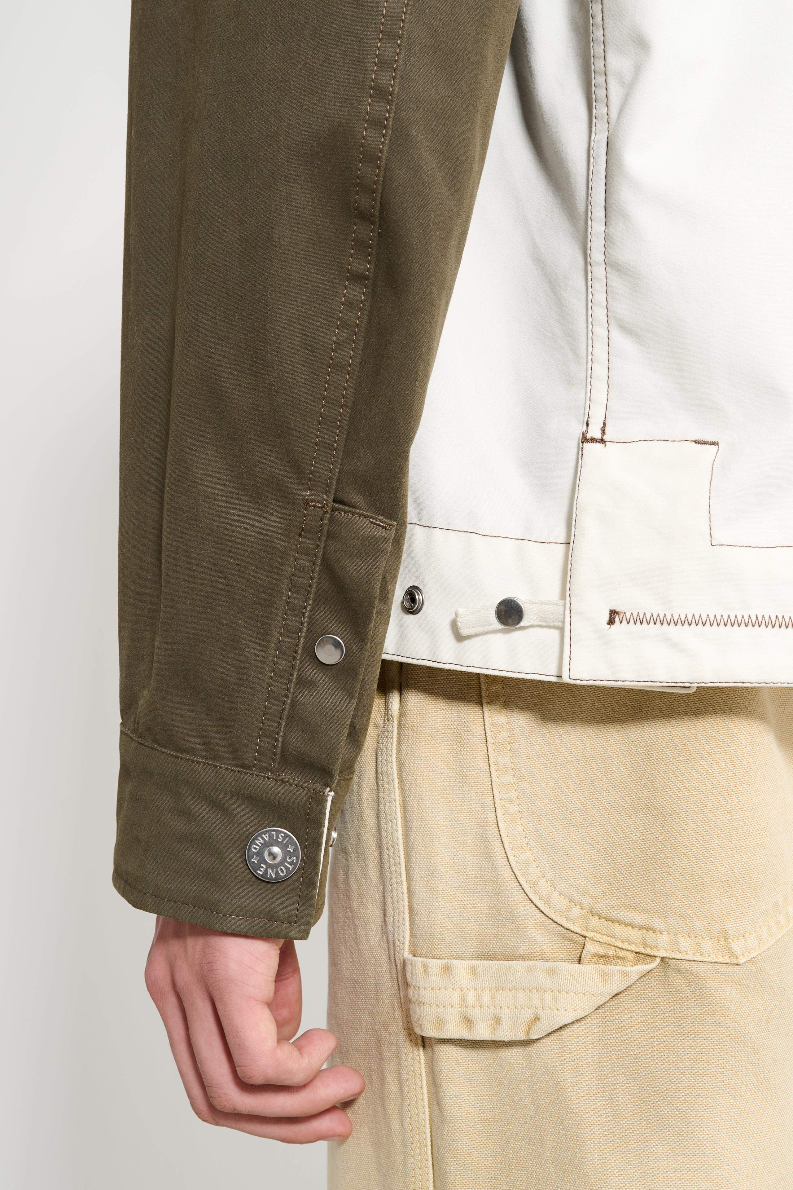 Stone Island Hooded Compass Jacket Military Green