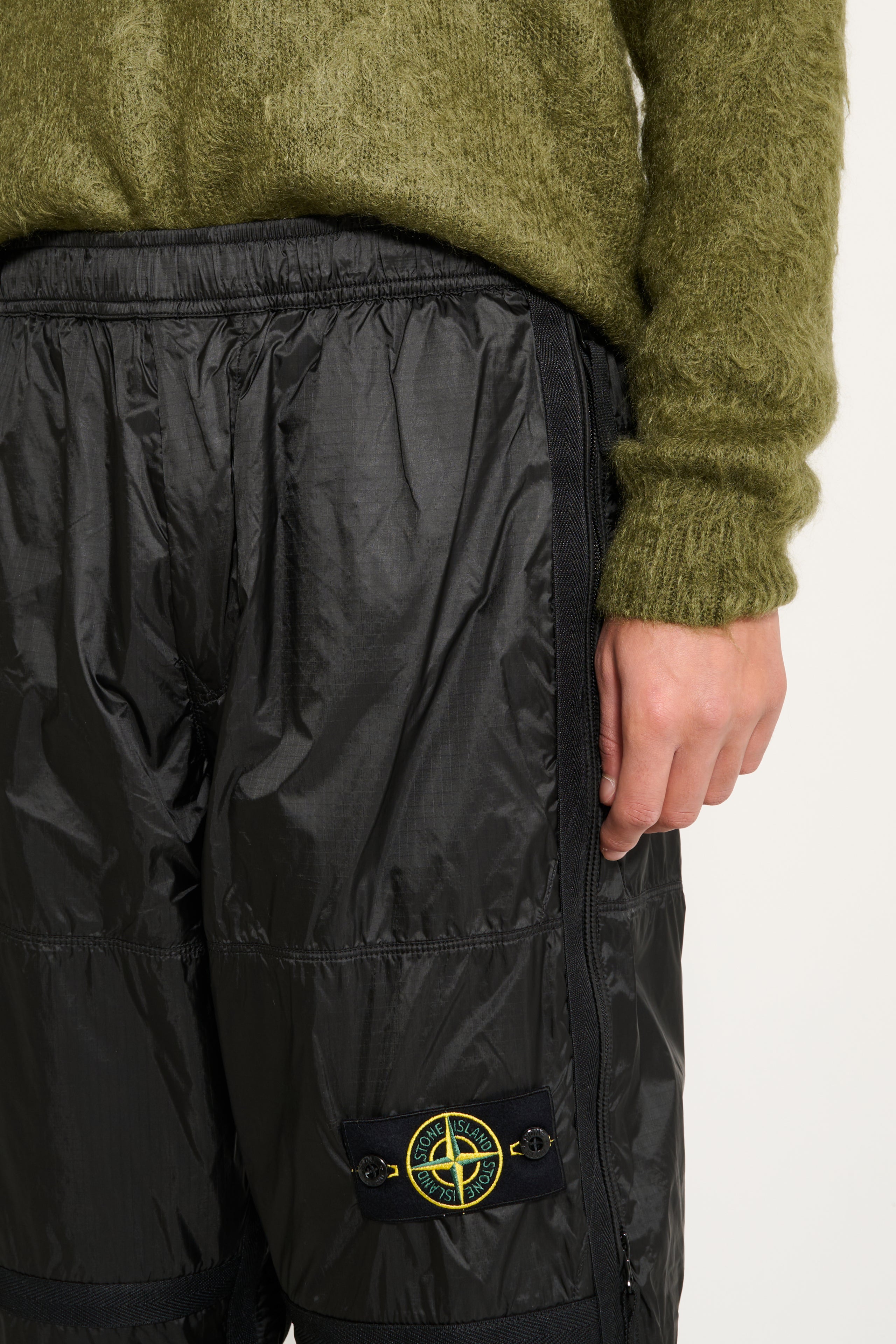 Stone Island Ripstop Light HT Nylon Joggers Lead Grey