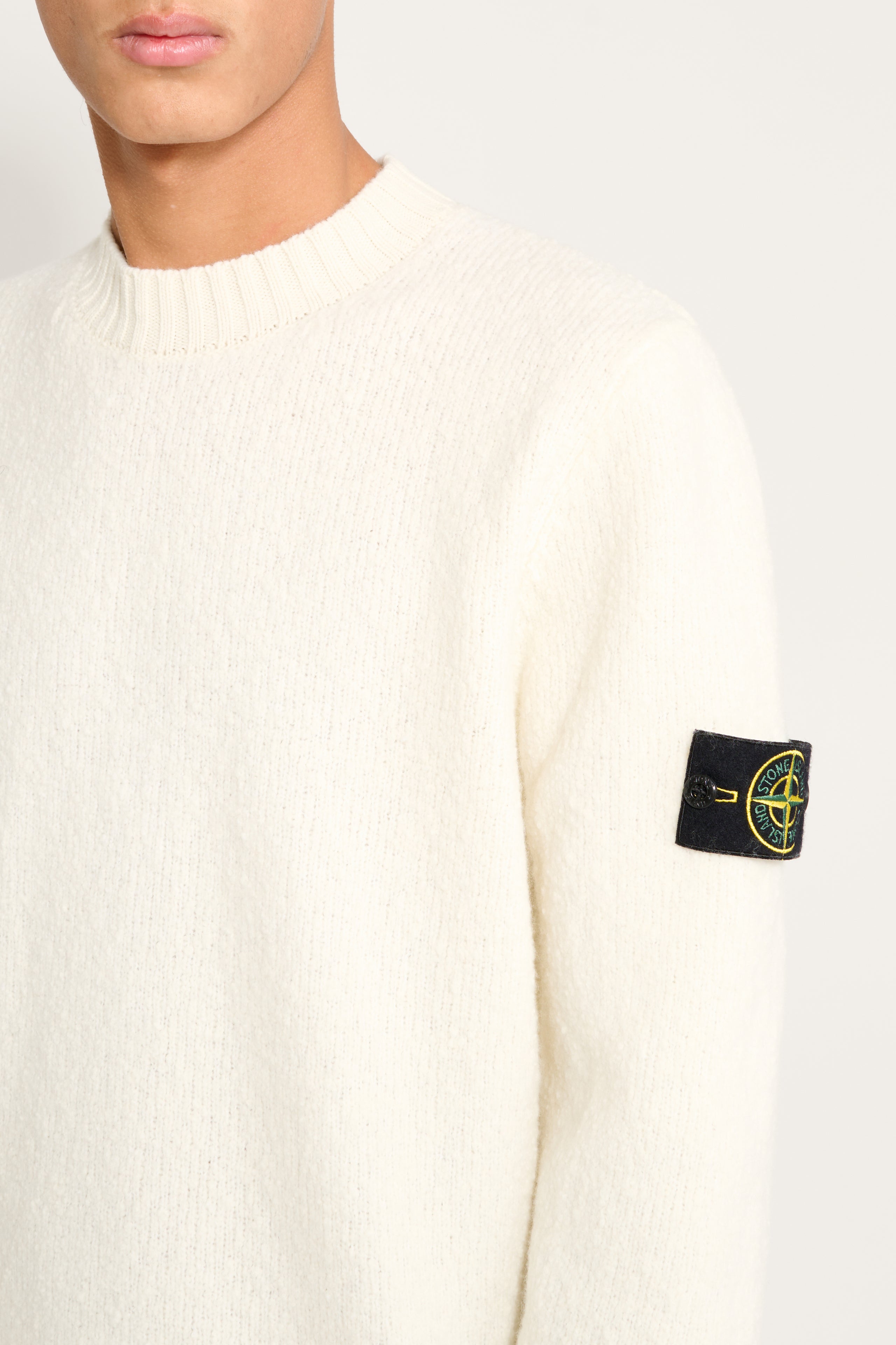 Stone Island Fancy Yarn Crewneck Ivory