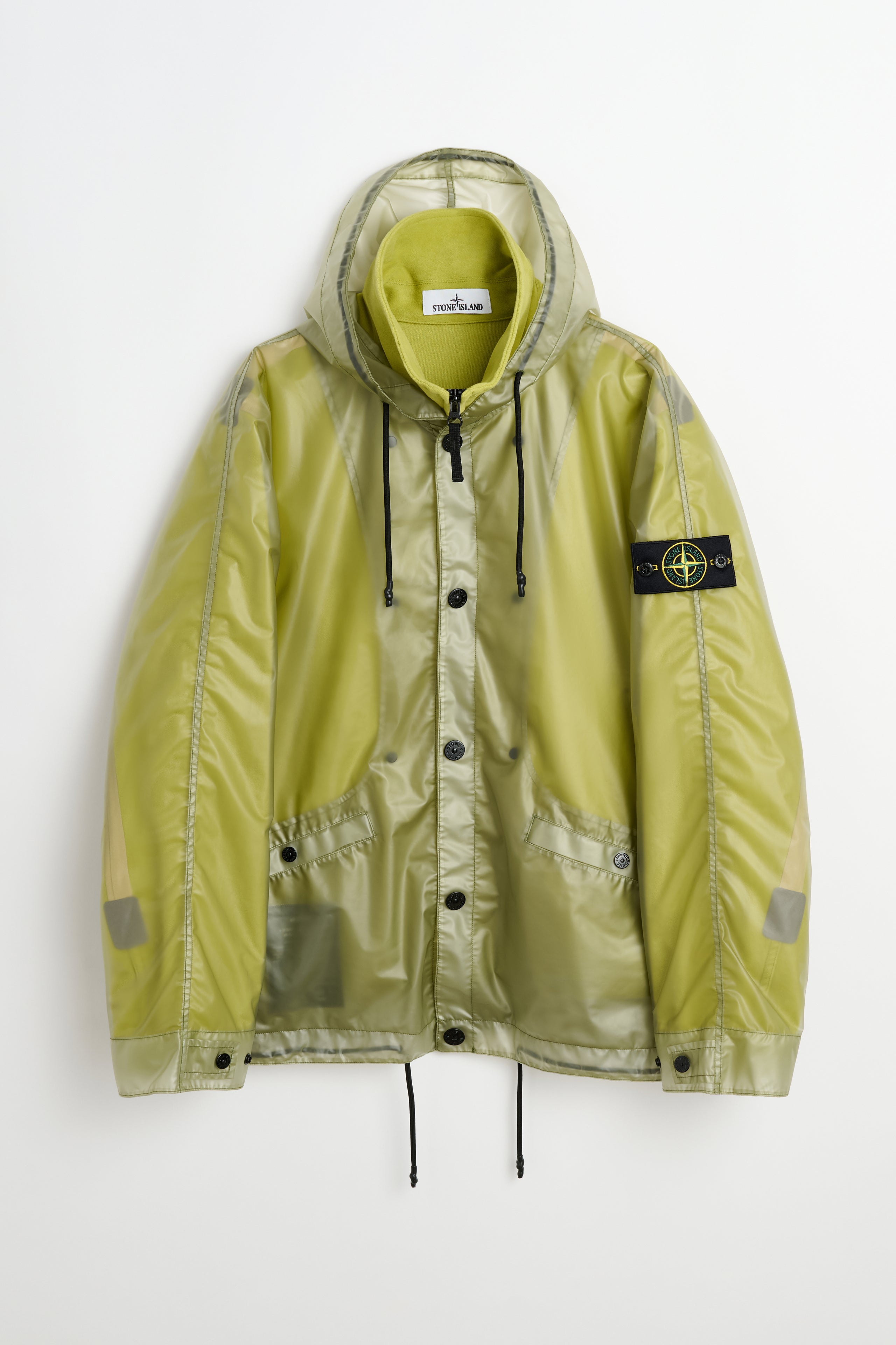 Stone Island Translucent Cover + Cotton Moleskin Parka Fern