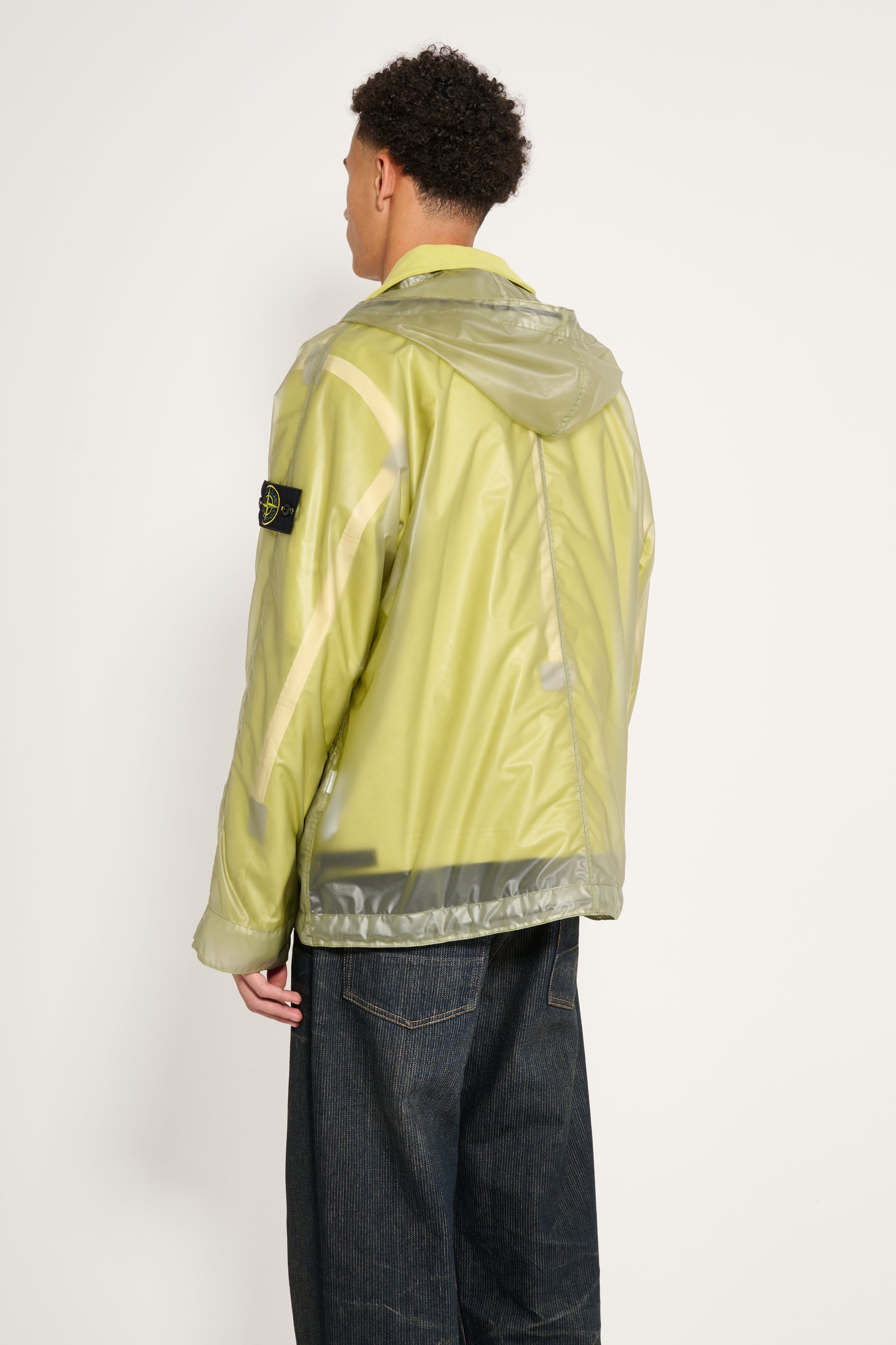 Stone Island Translucent Cover + Cotton Moleskin Parka Fern