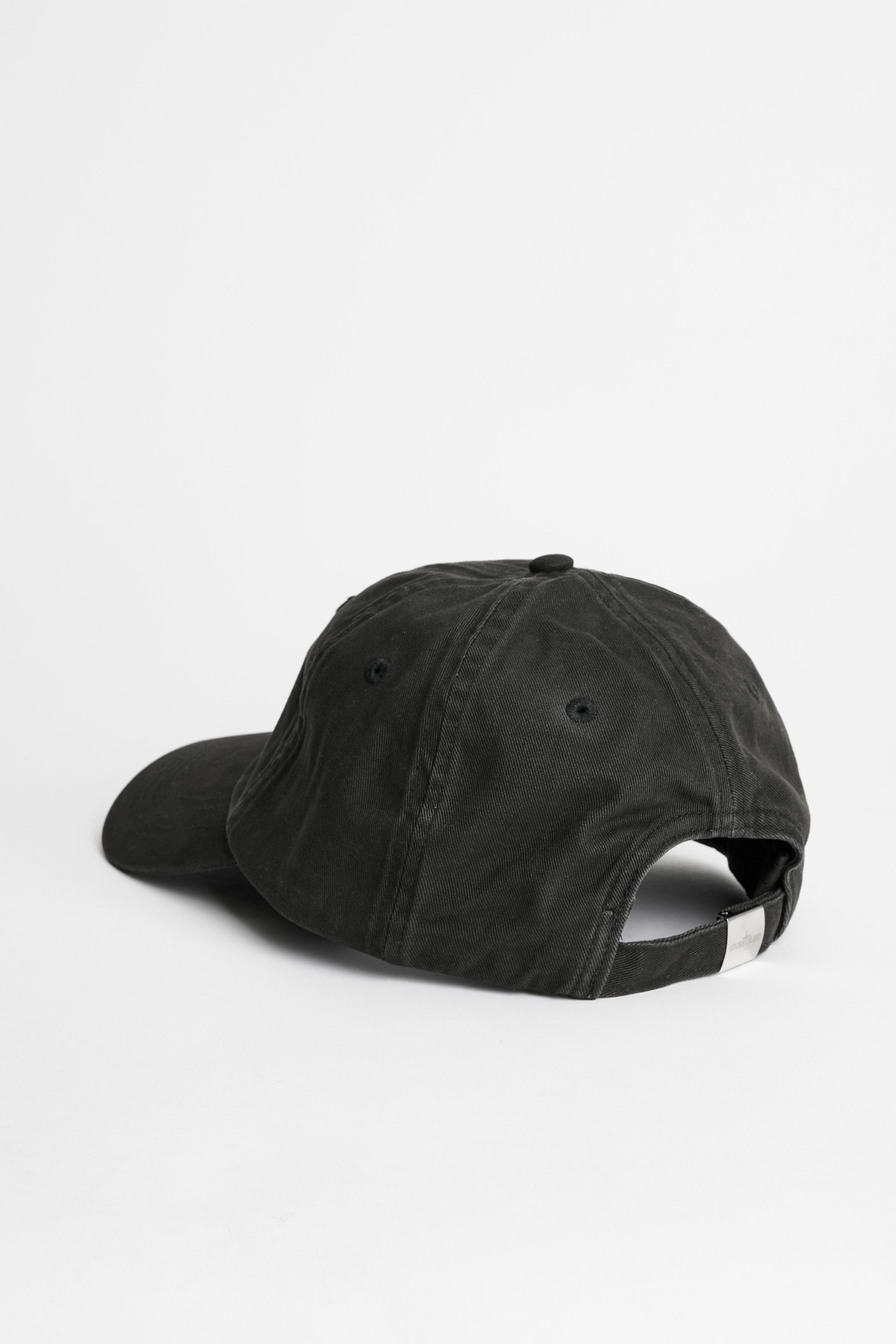 Stone Island Brushed Cotton Garbadine Hat Black