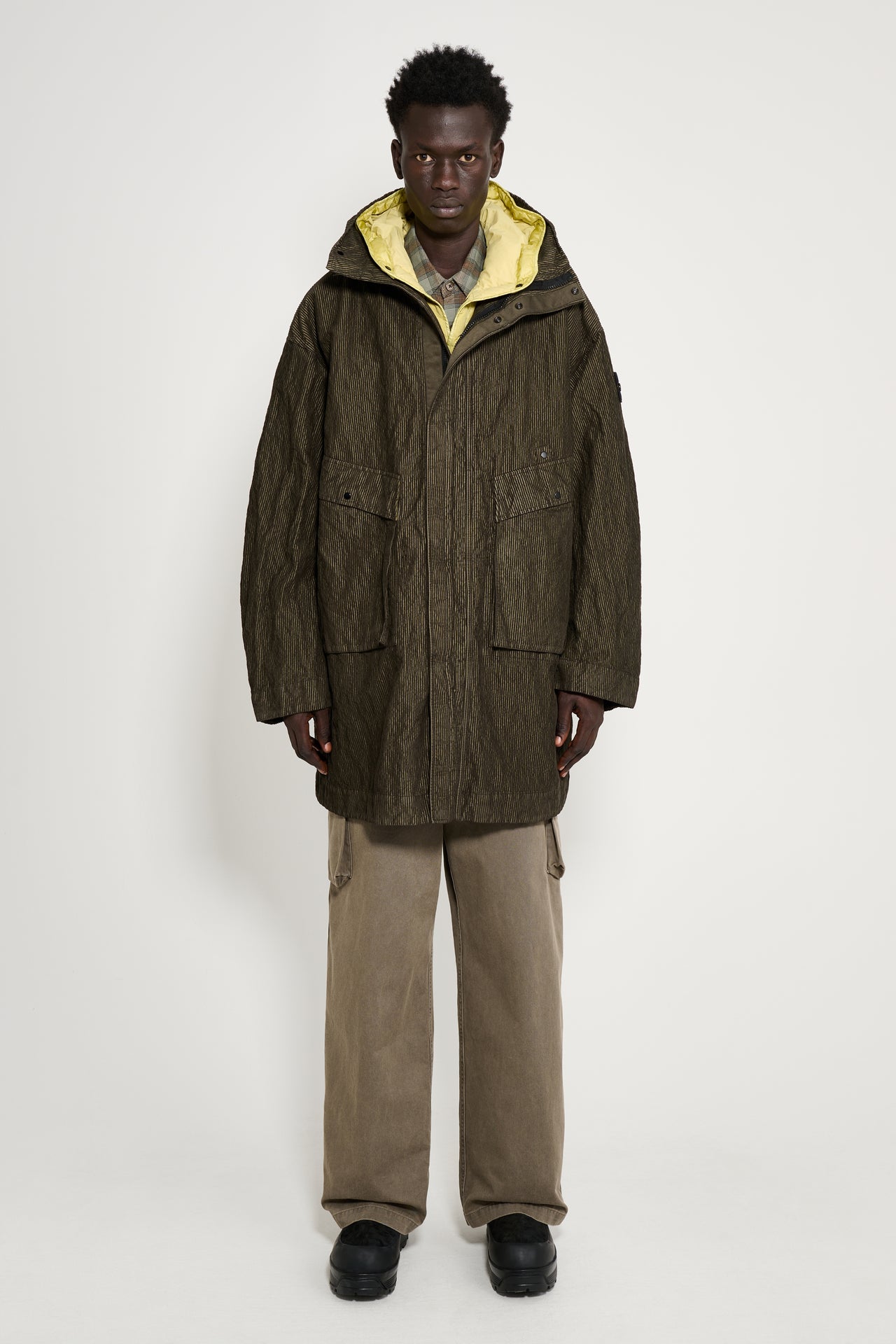 Stone Island Long Parka Military Green