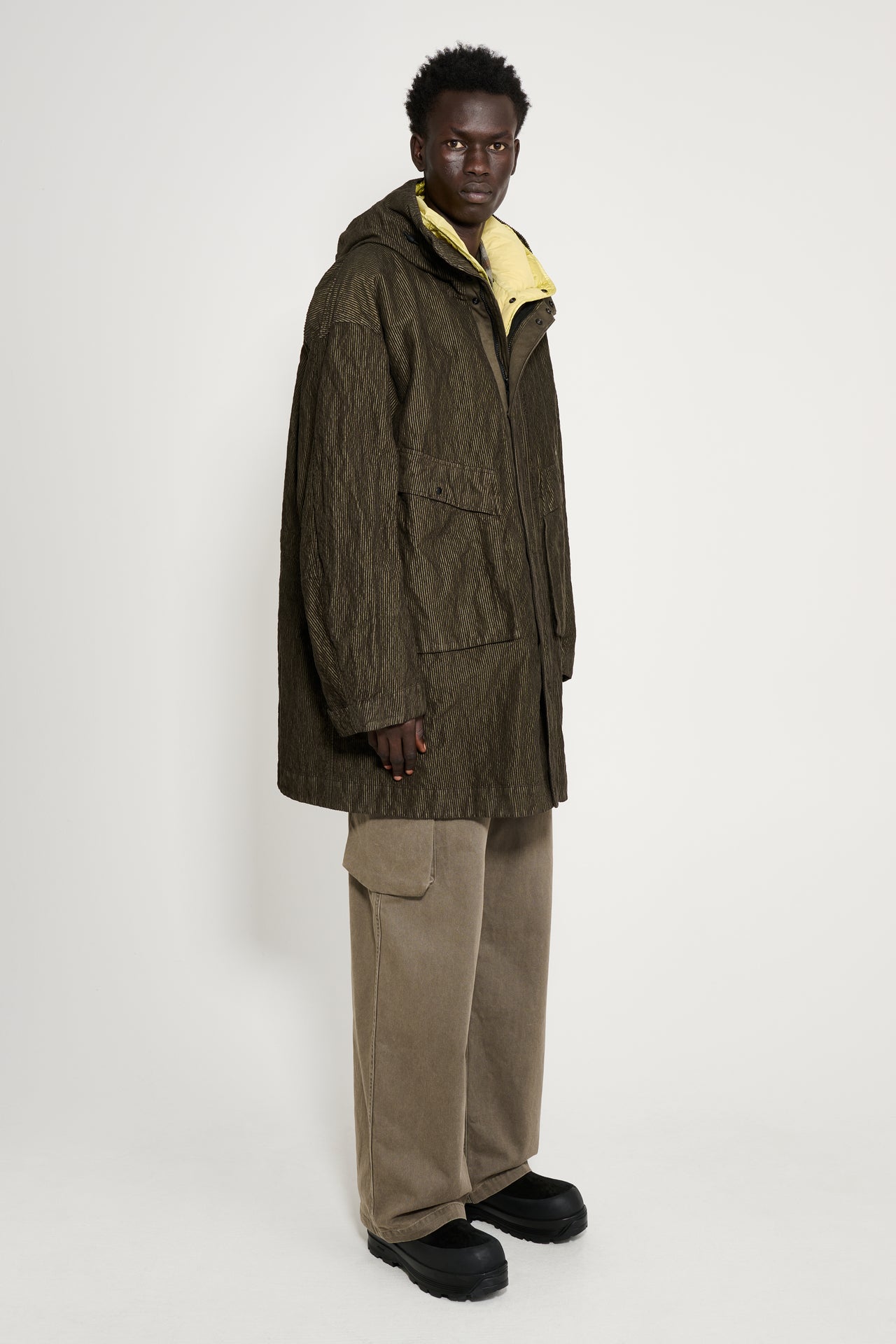 Stone Island Long Parka Military Green