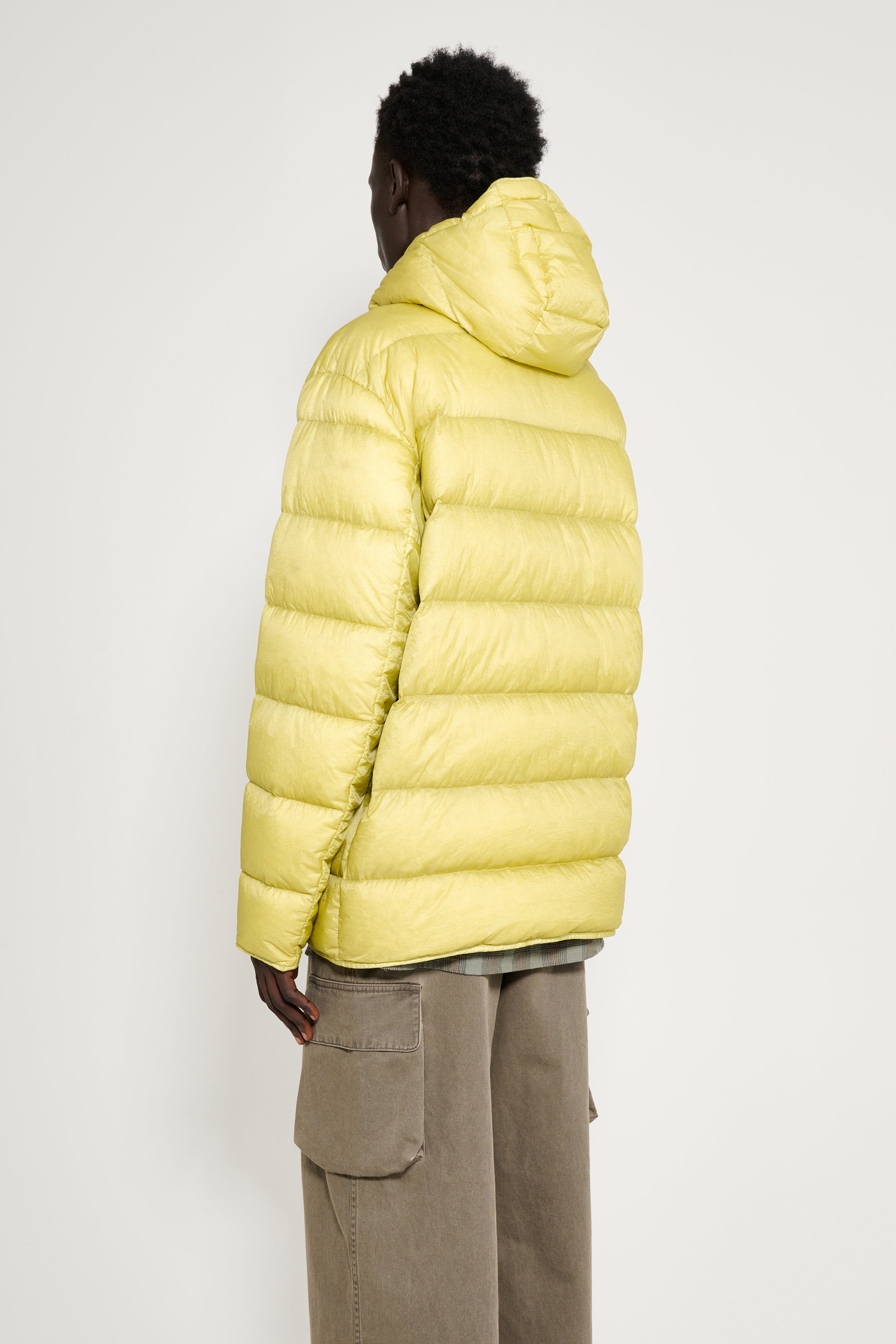 Stone Island Wrinkled Corduroy 500-TC Parka Military Green