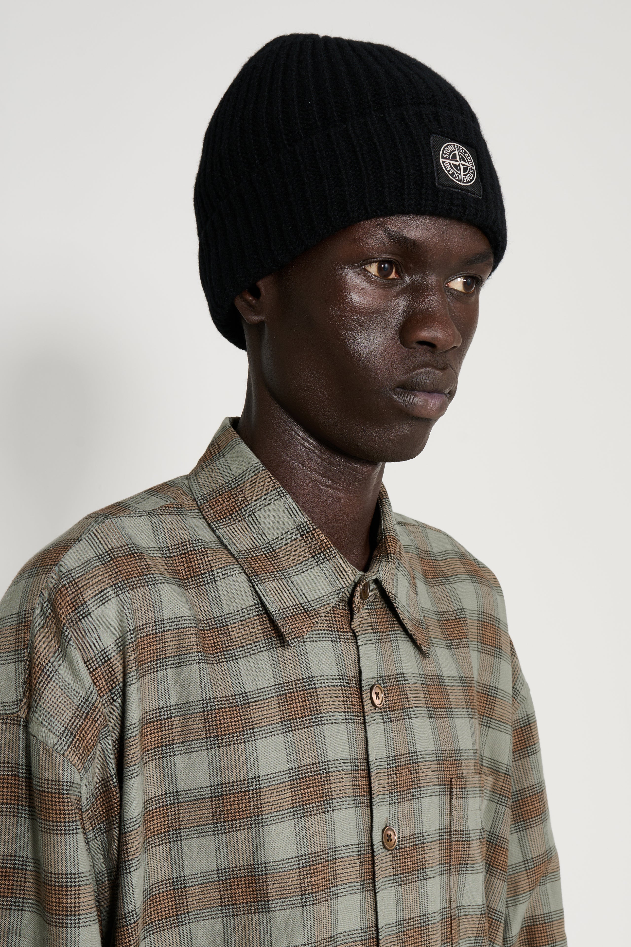 Stone Island Knitted Beanie Black