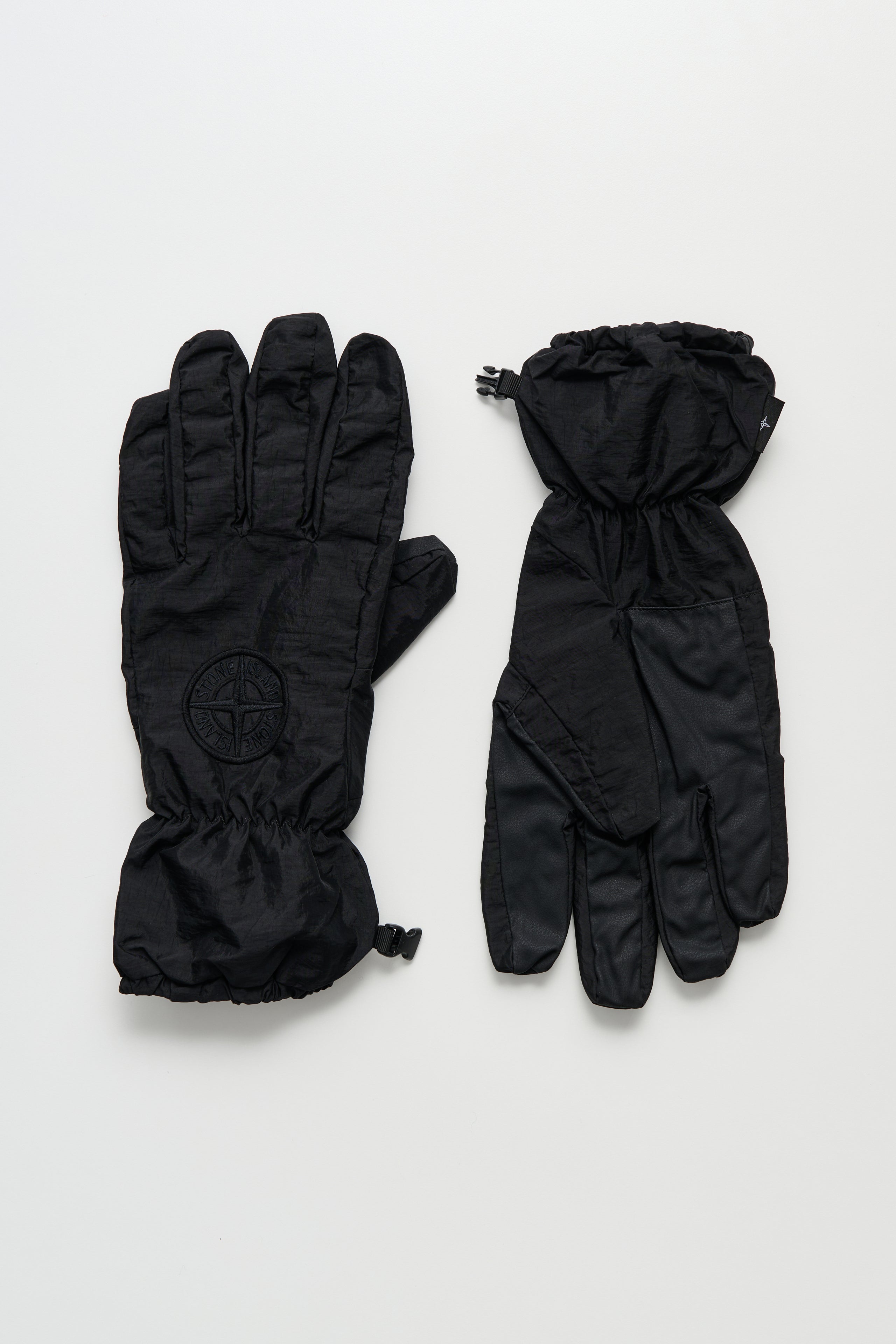 Stone Island Nylon Gloves Black