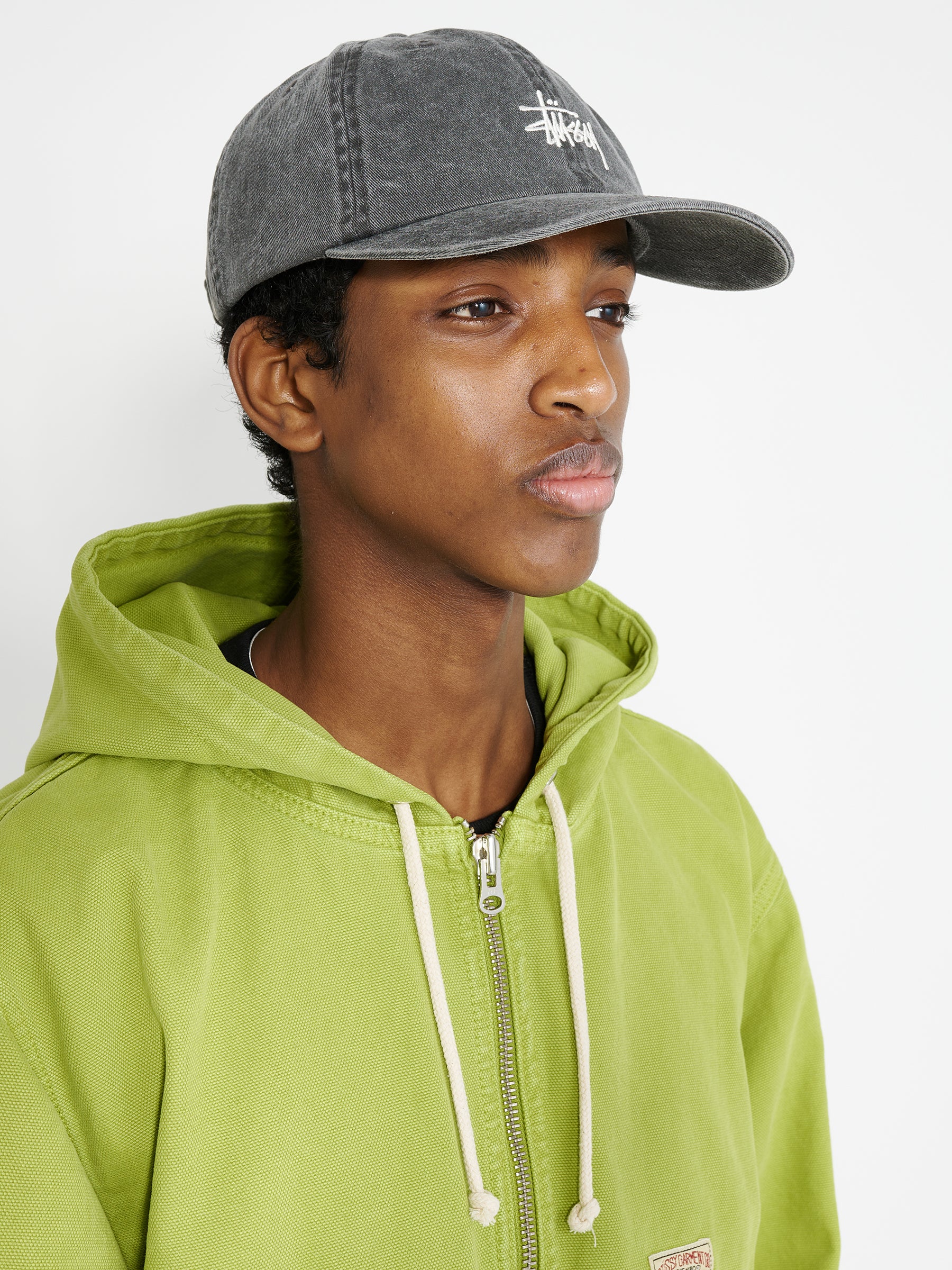 Stüssy Washed Basic Low Pro Cap Charcoal