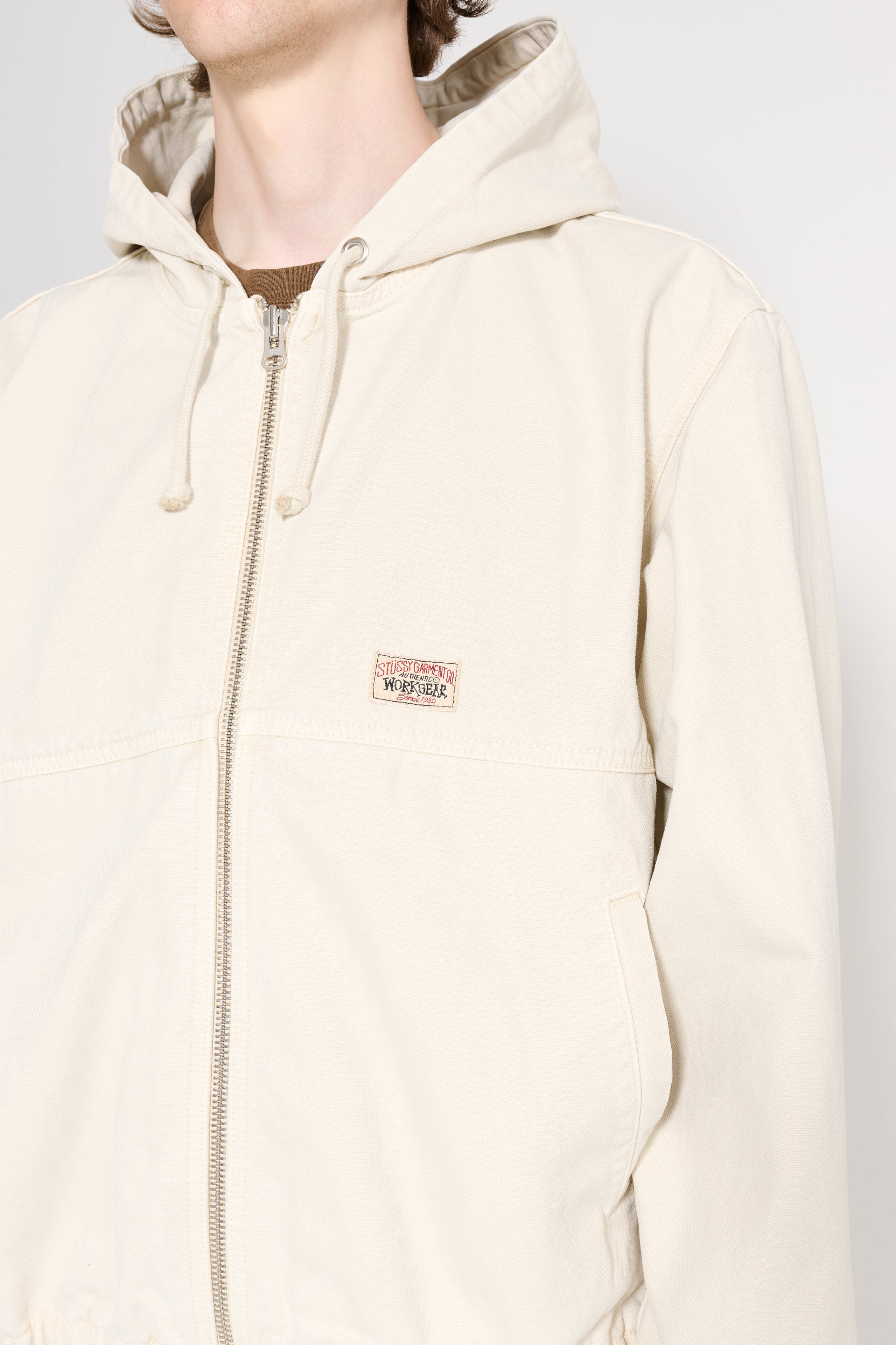 Stüssy Work Jacket Unlined Canvas Vintage Natural
