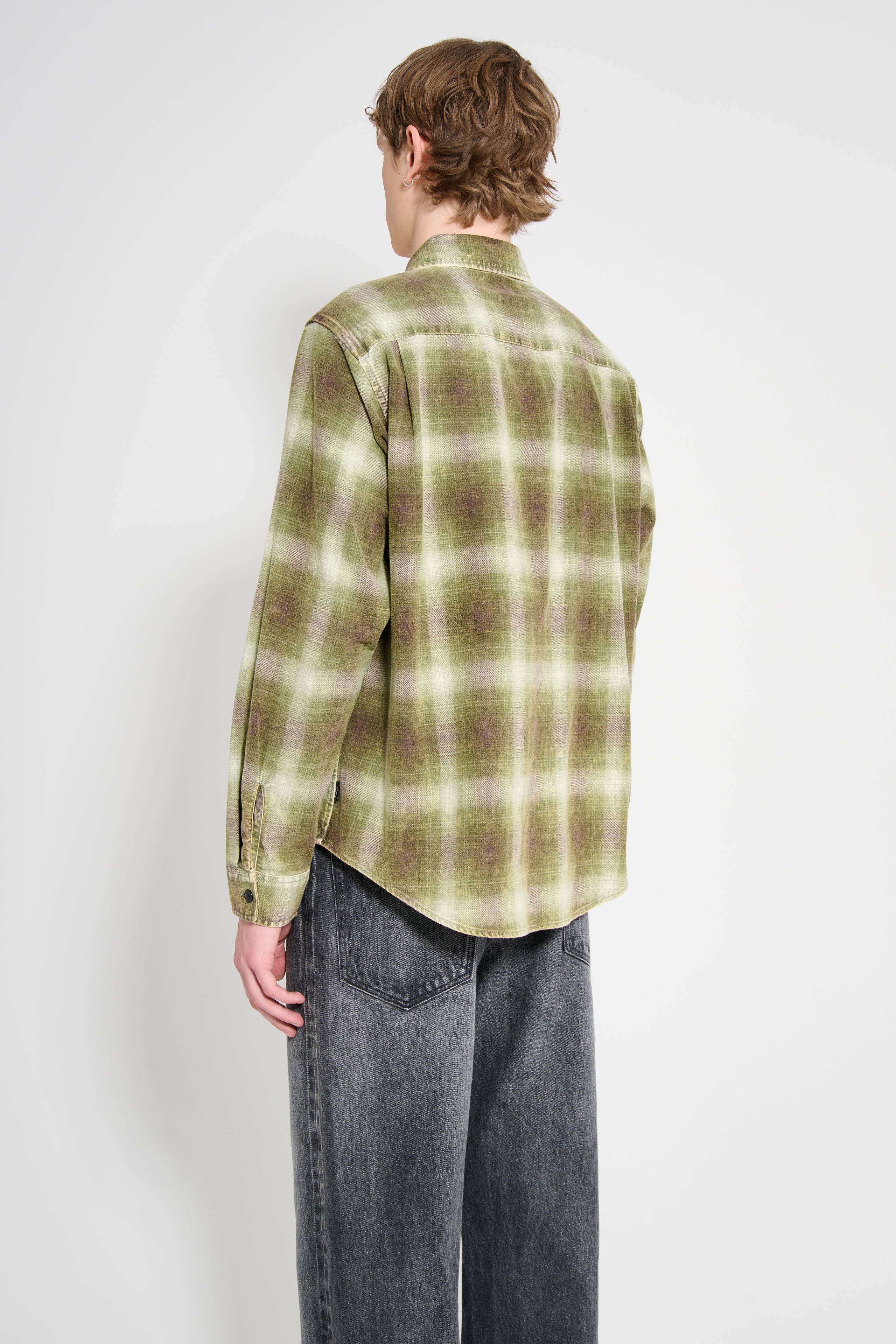 Stüssy Rocco Plaid Shirt Green