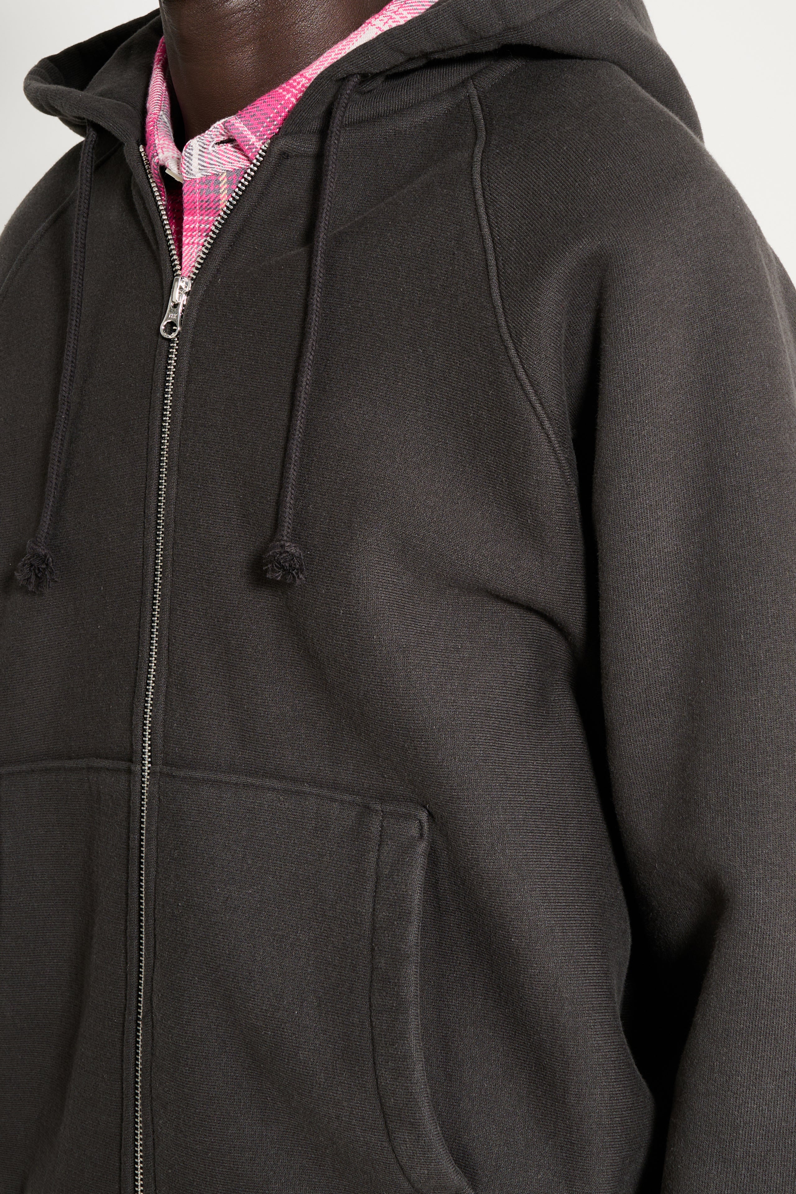 Stüssy Relaxed Zip Hoodie Washed Black