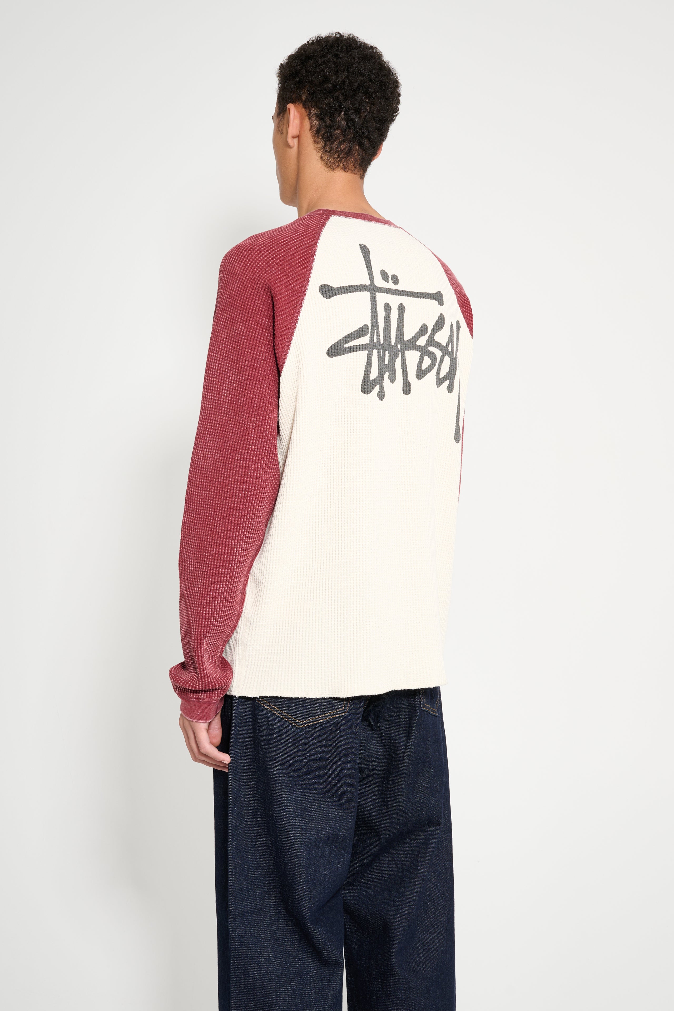 Stüssy Raglan Thermal Two Tone Off White