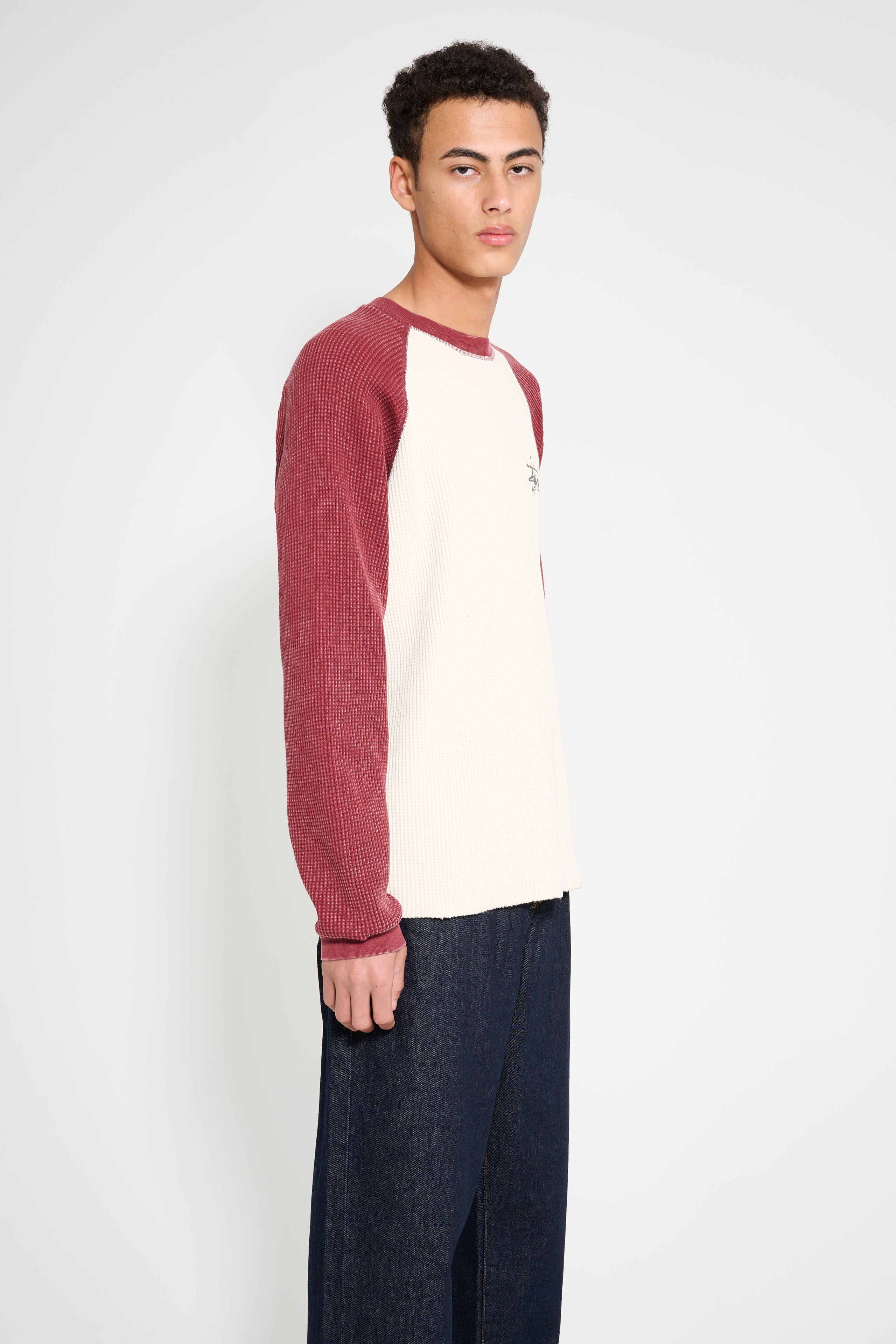 Stüssy Raglan Thermal Two Tone Off White