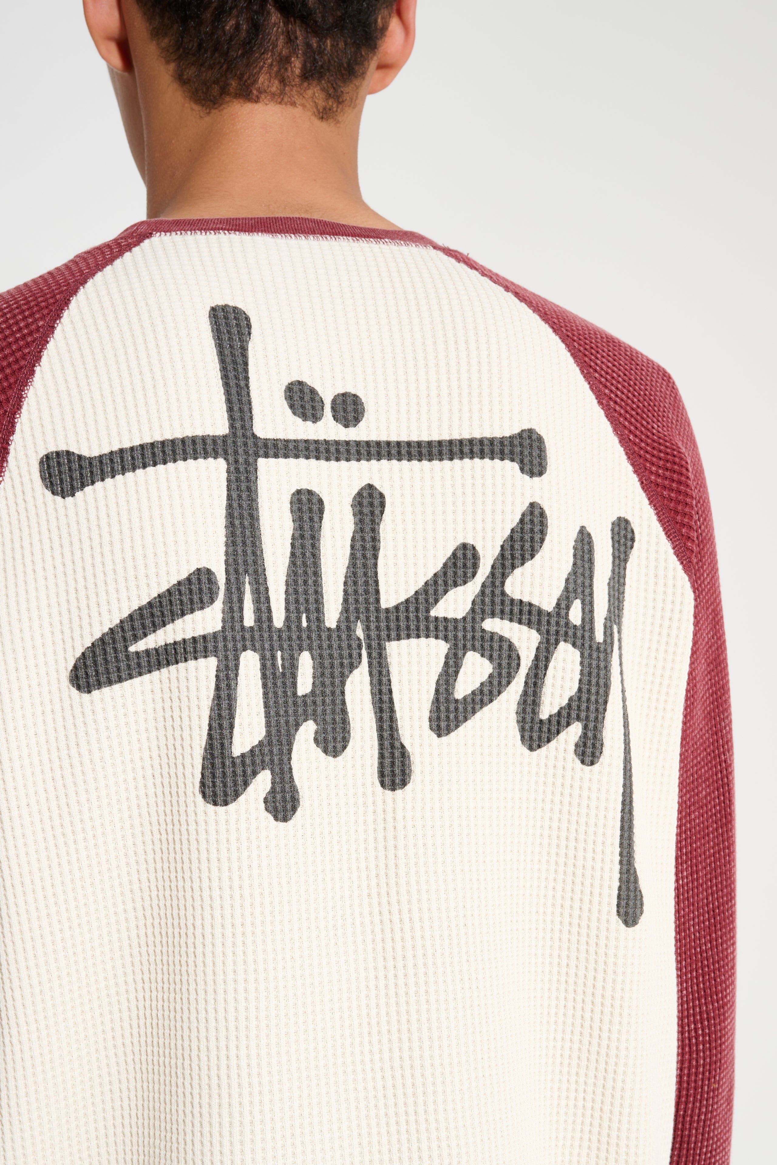 Stüssy Raglan Thermal Two Tone Off White