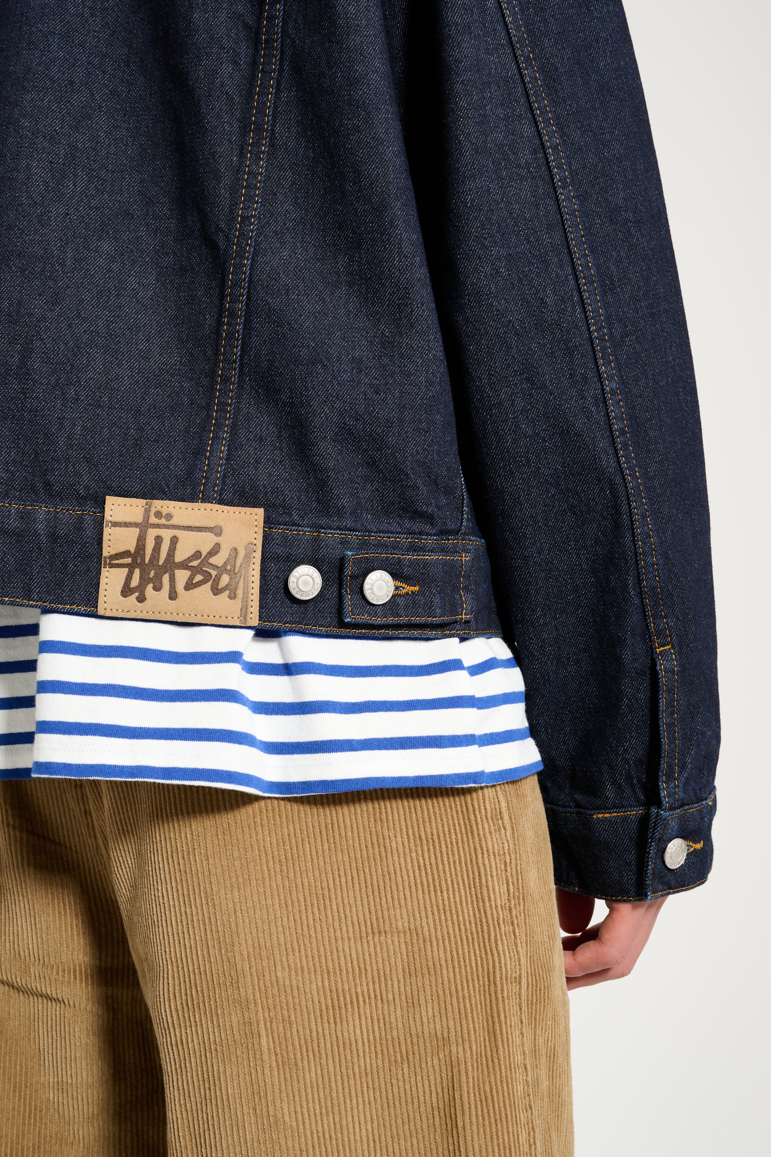 Stüssy Trucker Denim Jacket Rinsed Indigo