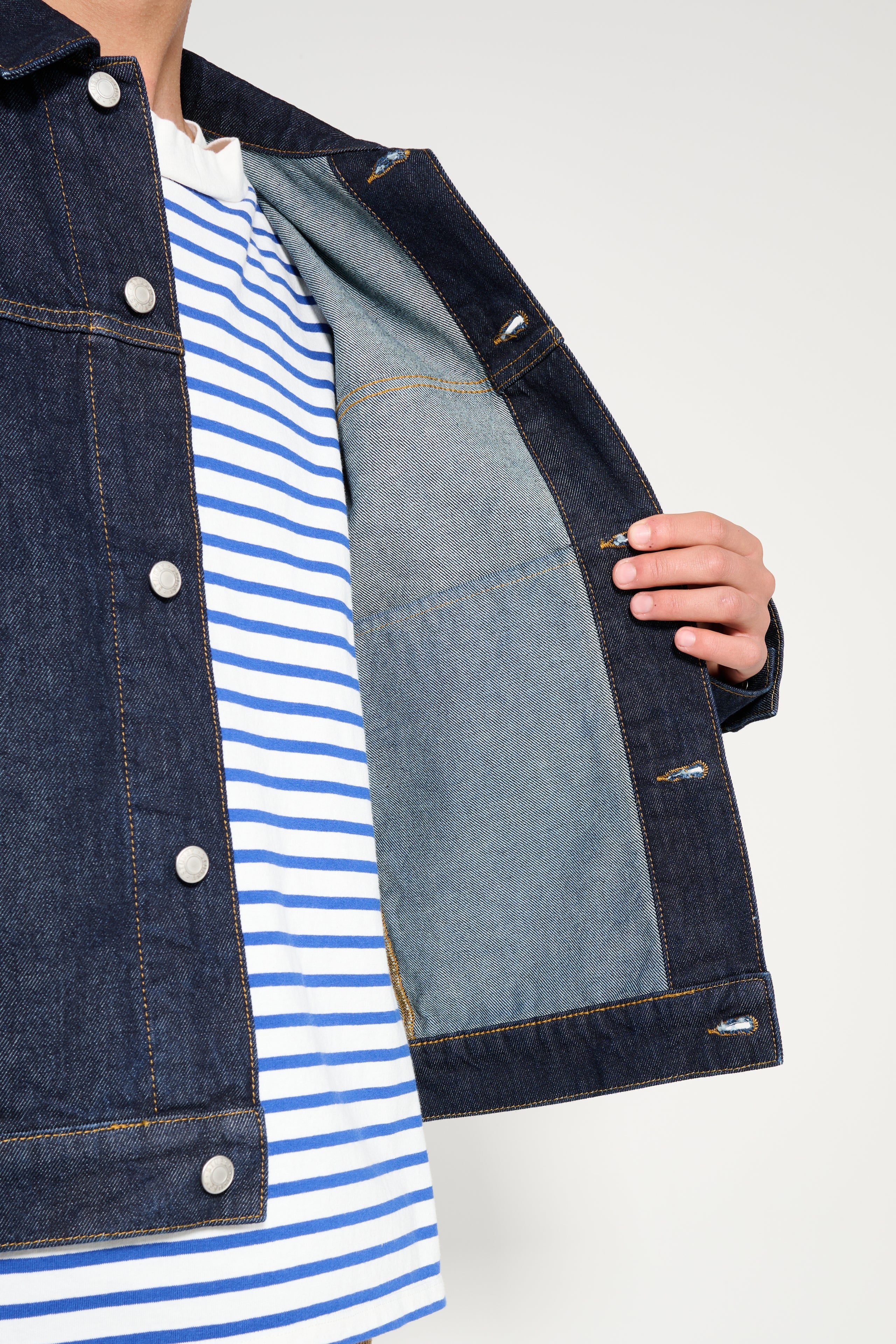 Stüssy Trucker Denim Jacket Rinsed Indigo