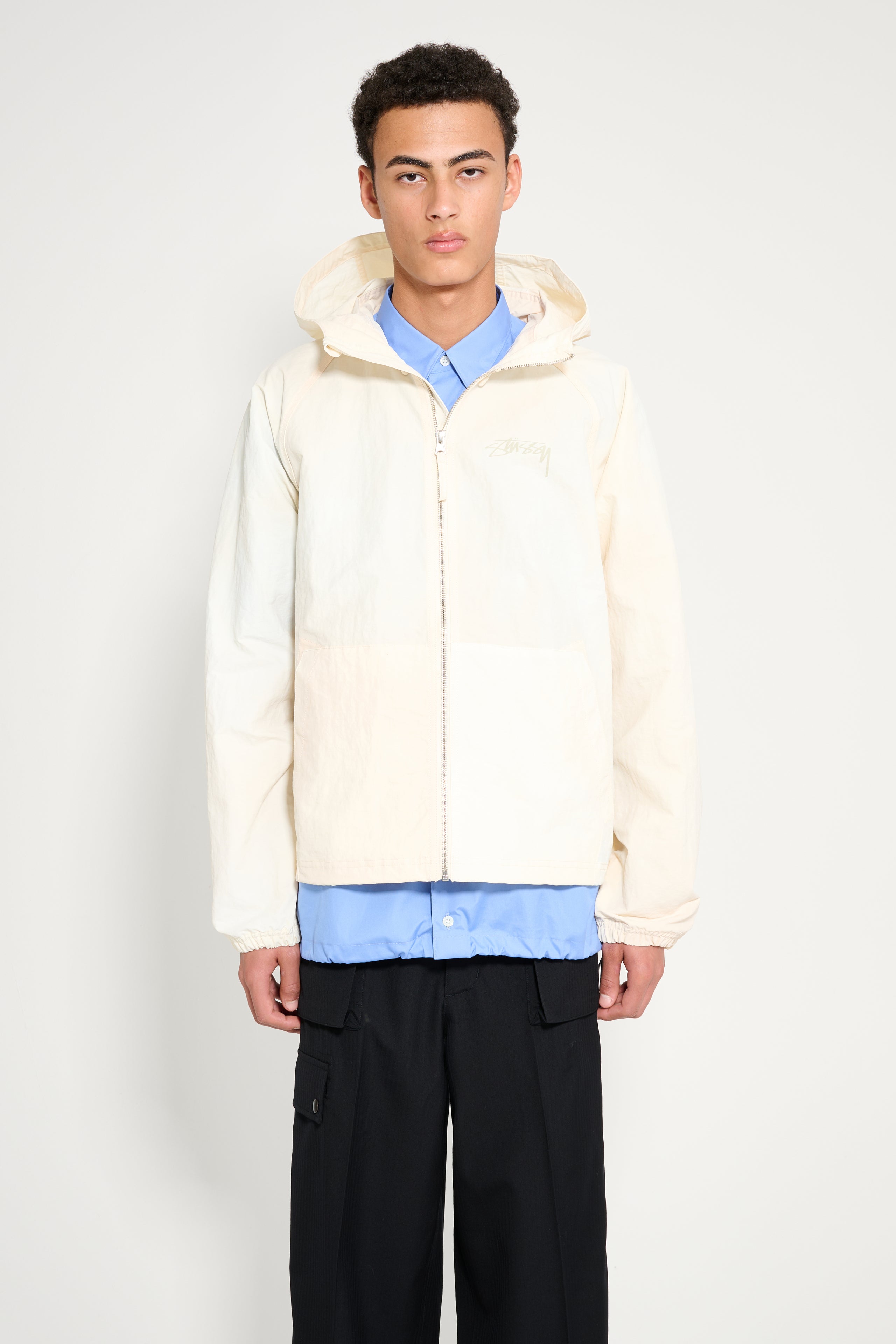 Stüssy Beach Shell Wave Dye Jacket Bone