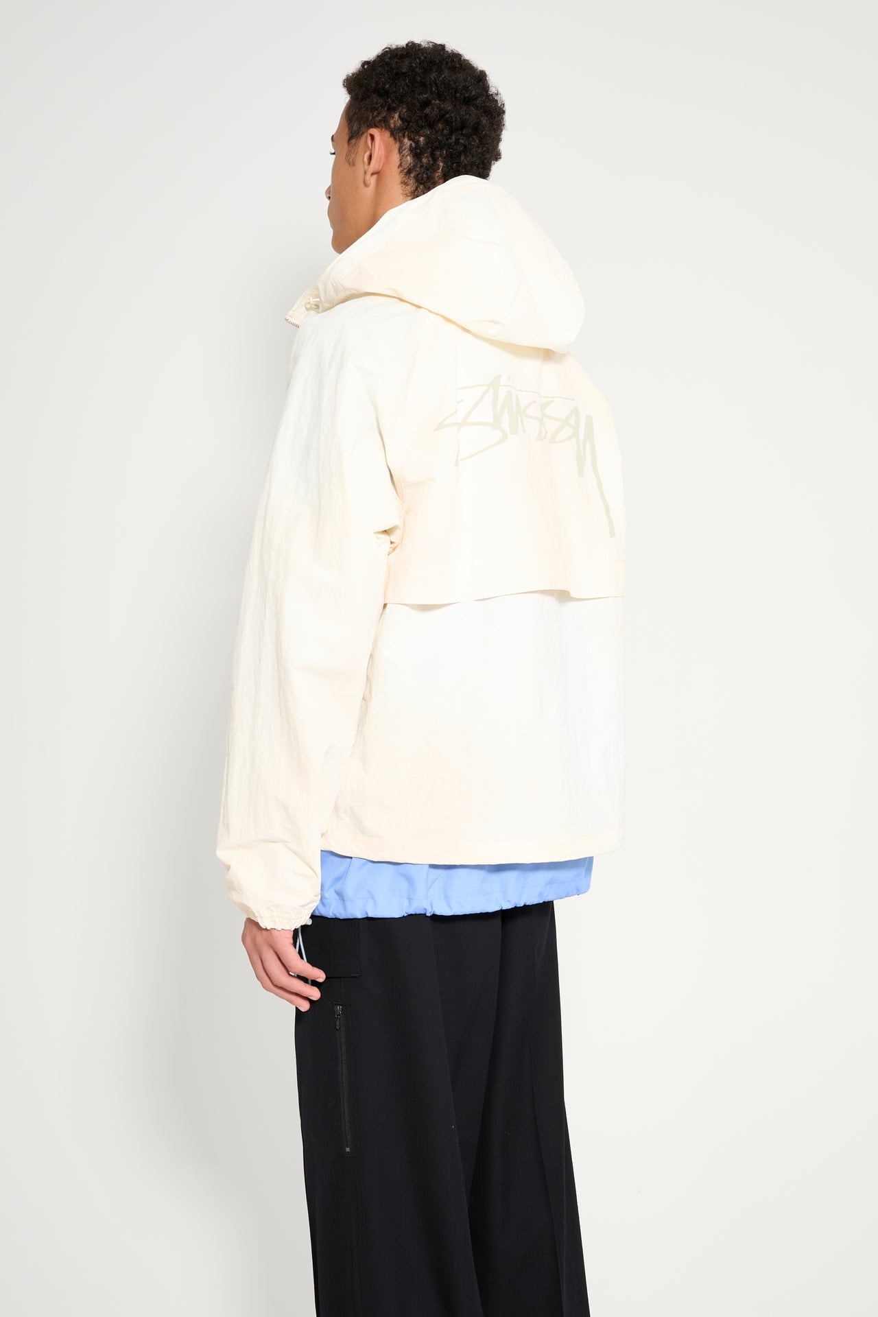 Stüssy Beach Shell Wave Dye Jacket Bone