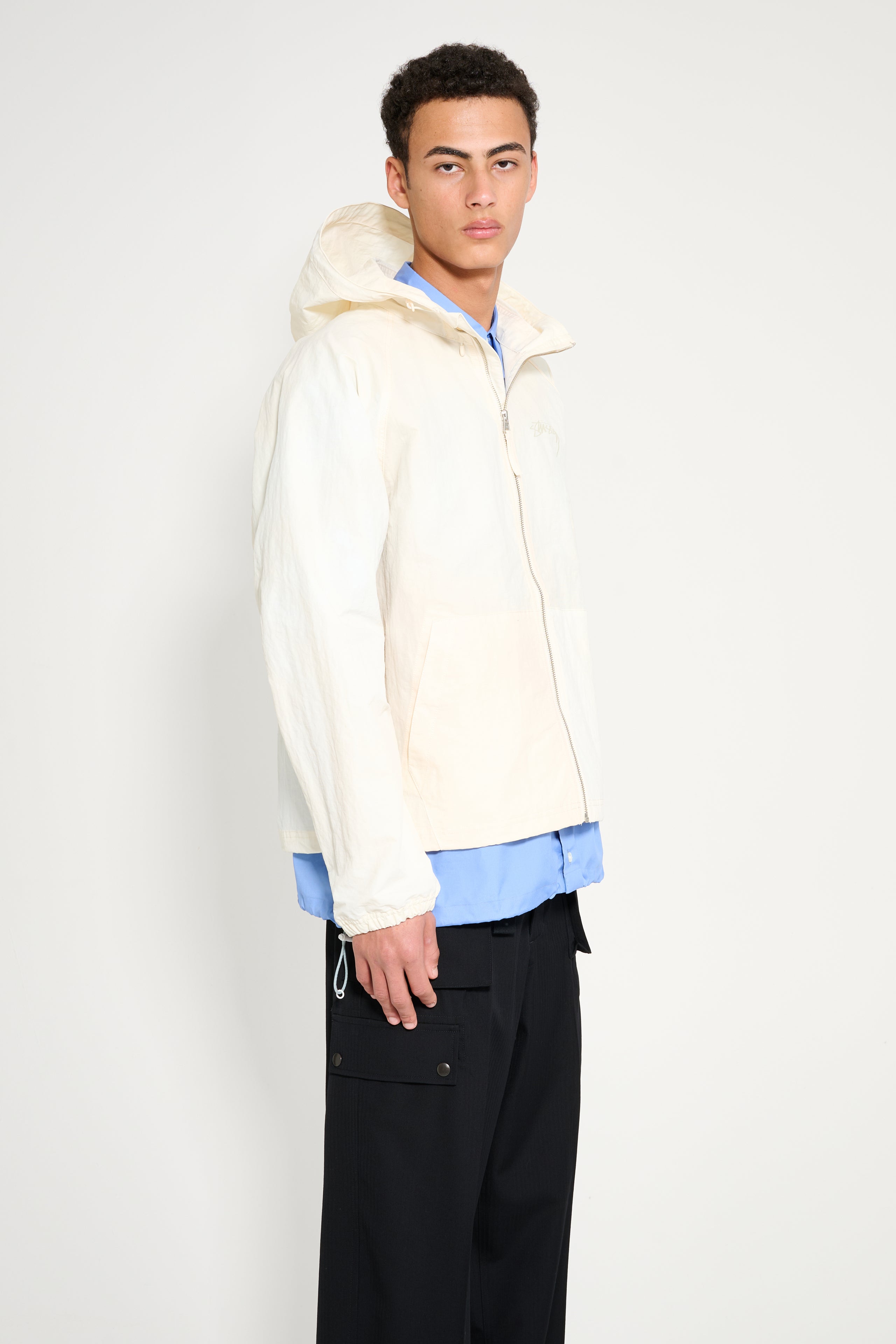 Stüssy Beach Shell Wave Dye Jacket Bone