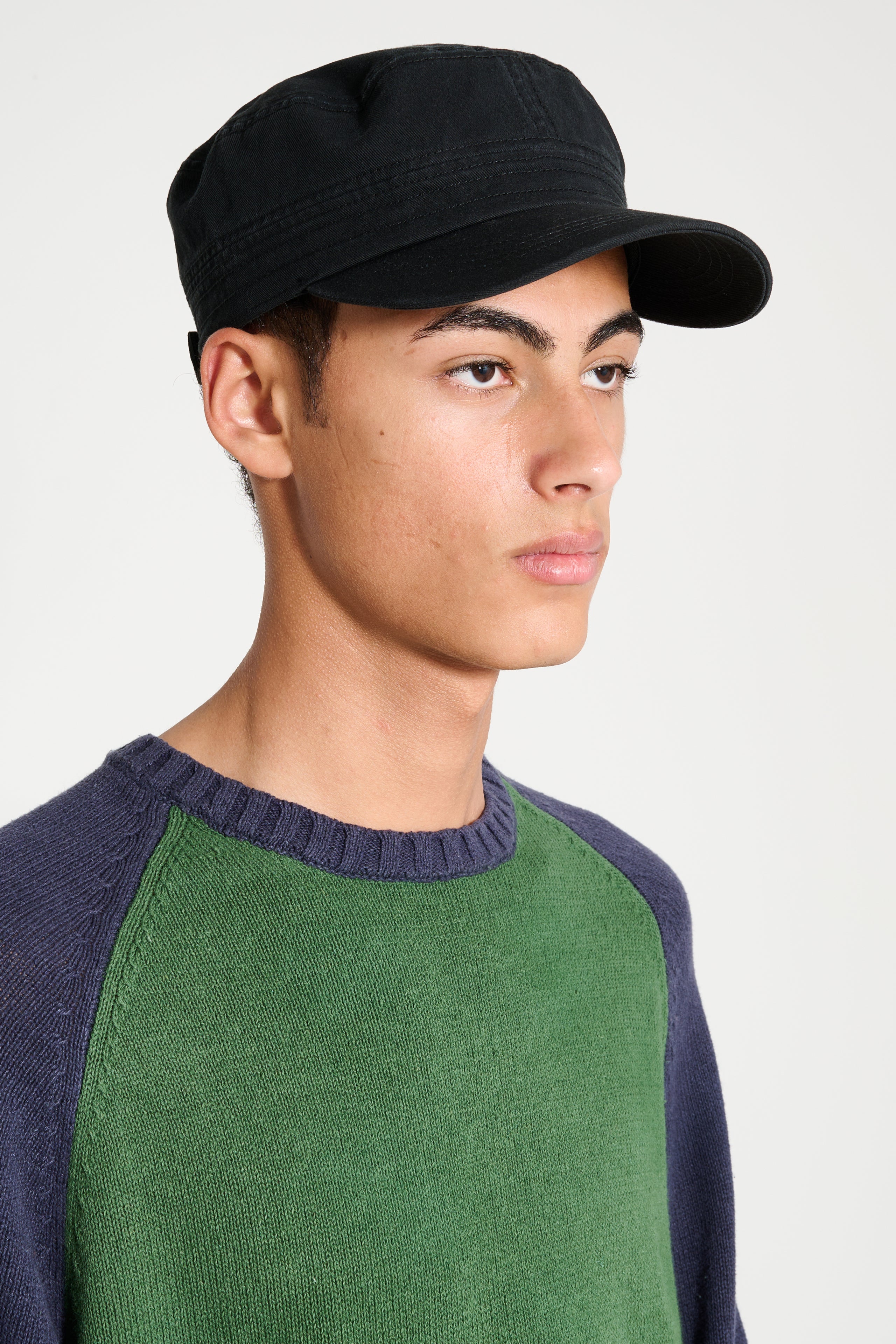 Stüssy Cadet Helvetica Logo Cap Black