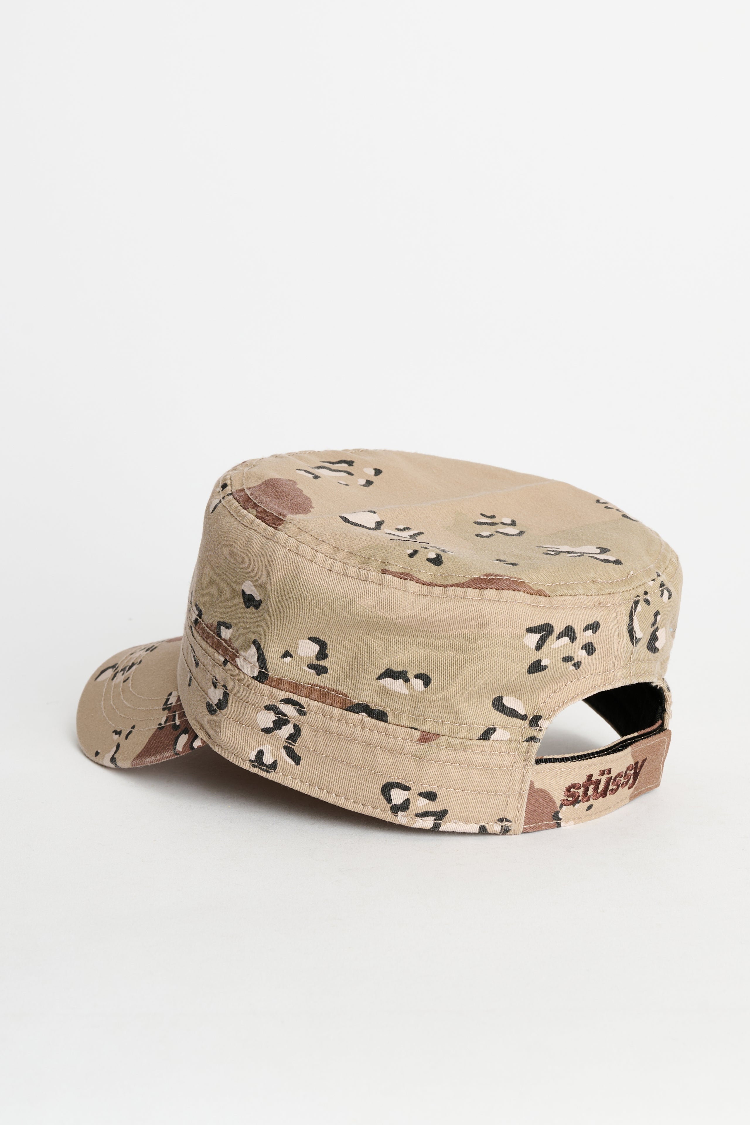Stüssy Cadet Helvetica Logo Cap Camo