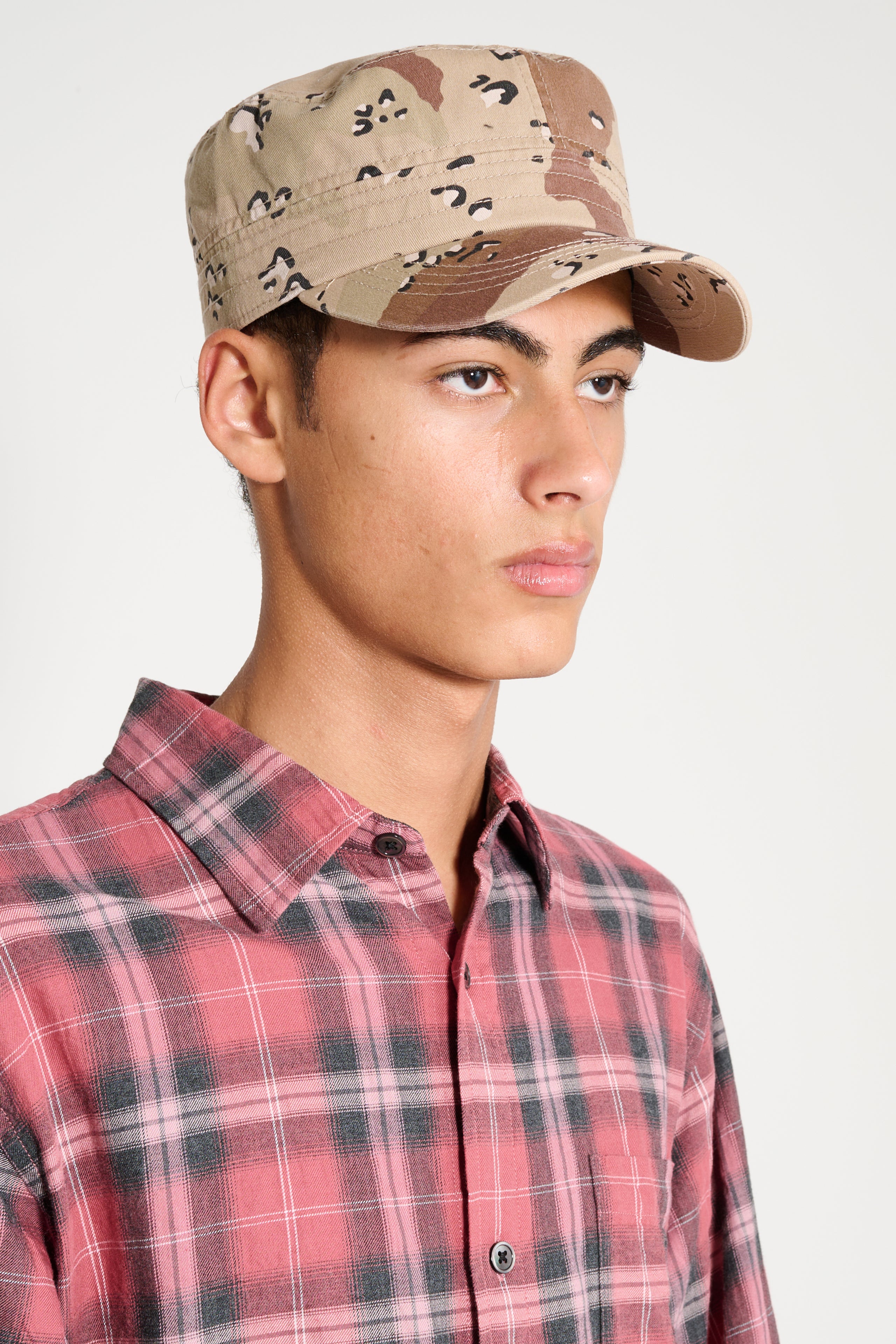 Stüssy Cadet Helvetica Logo Cap Camo