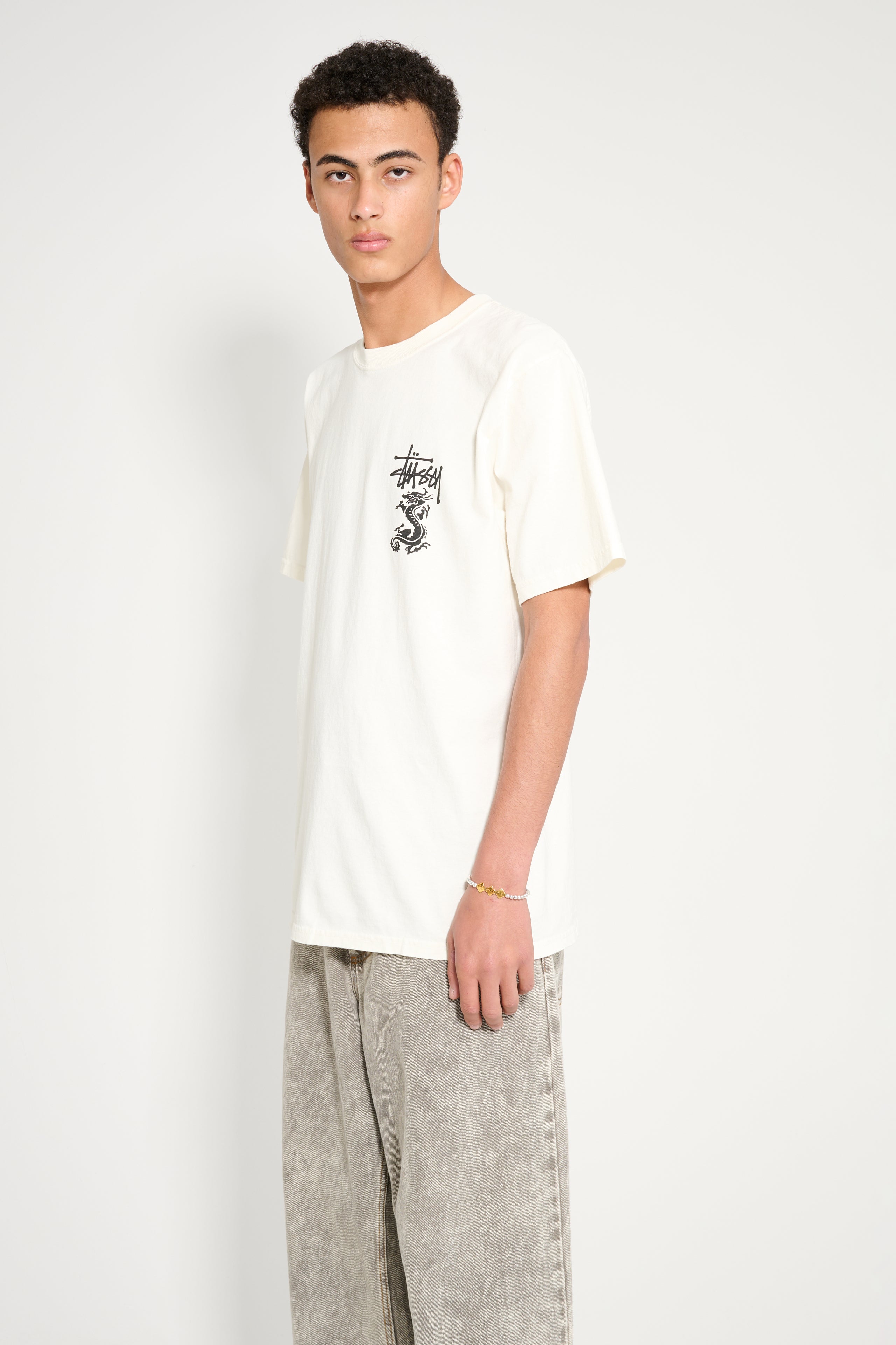 Stüssy Double Dragon Tee Natural
