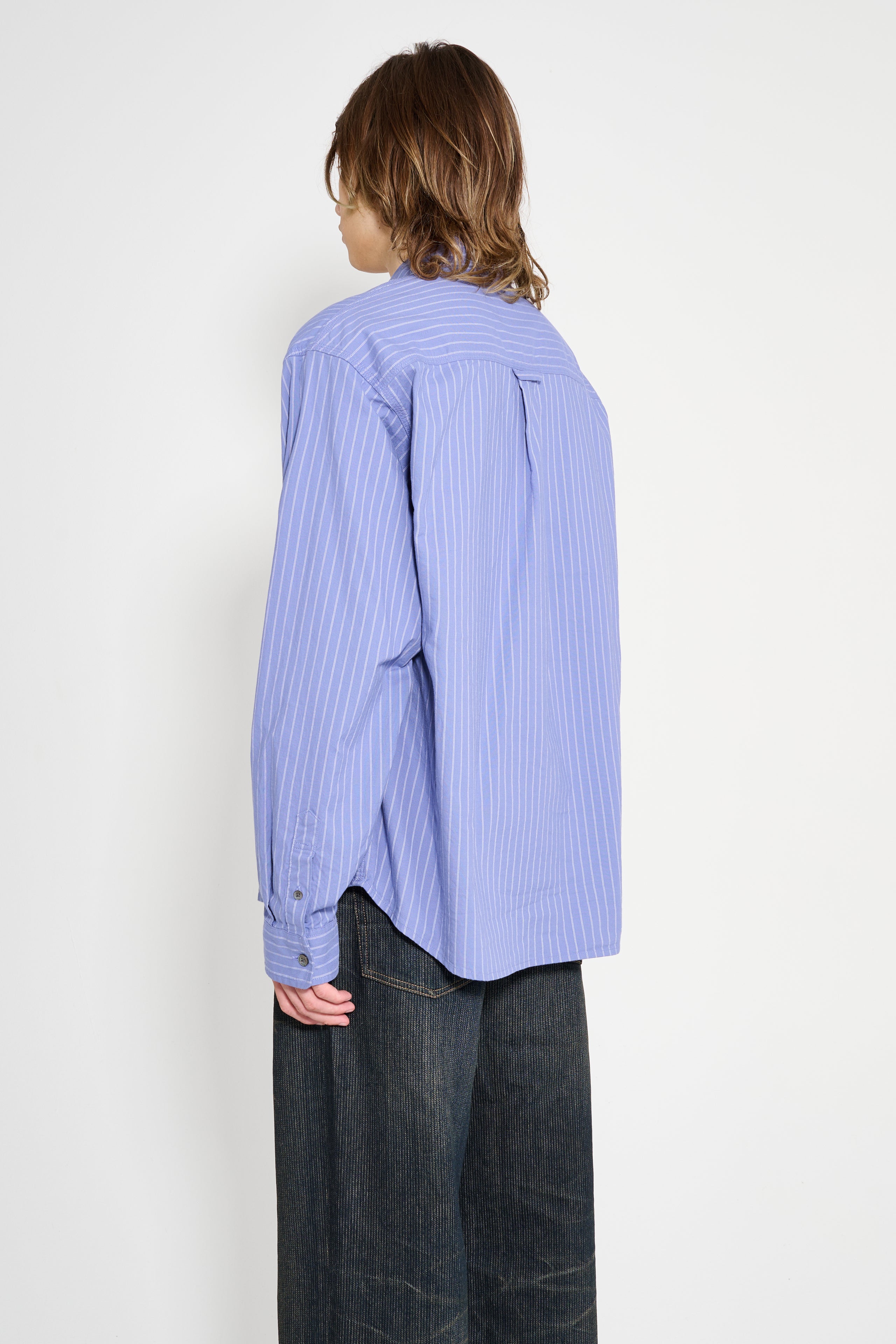 Stüssy Oxford LS Shirt Blue Stripe