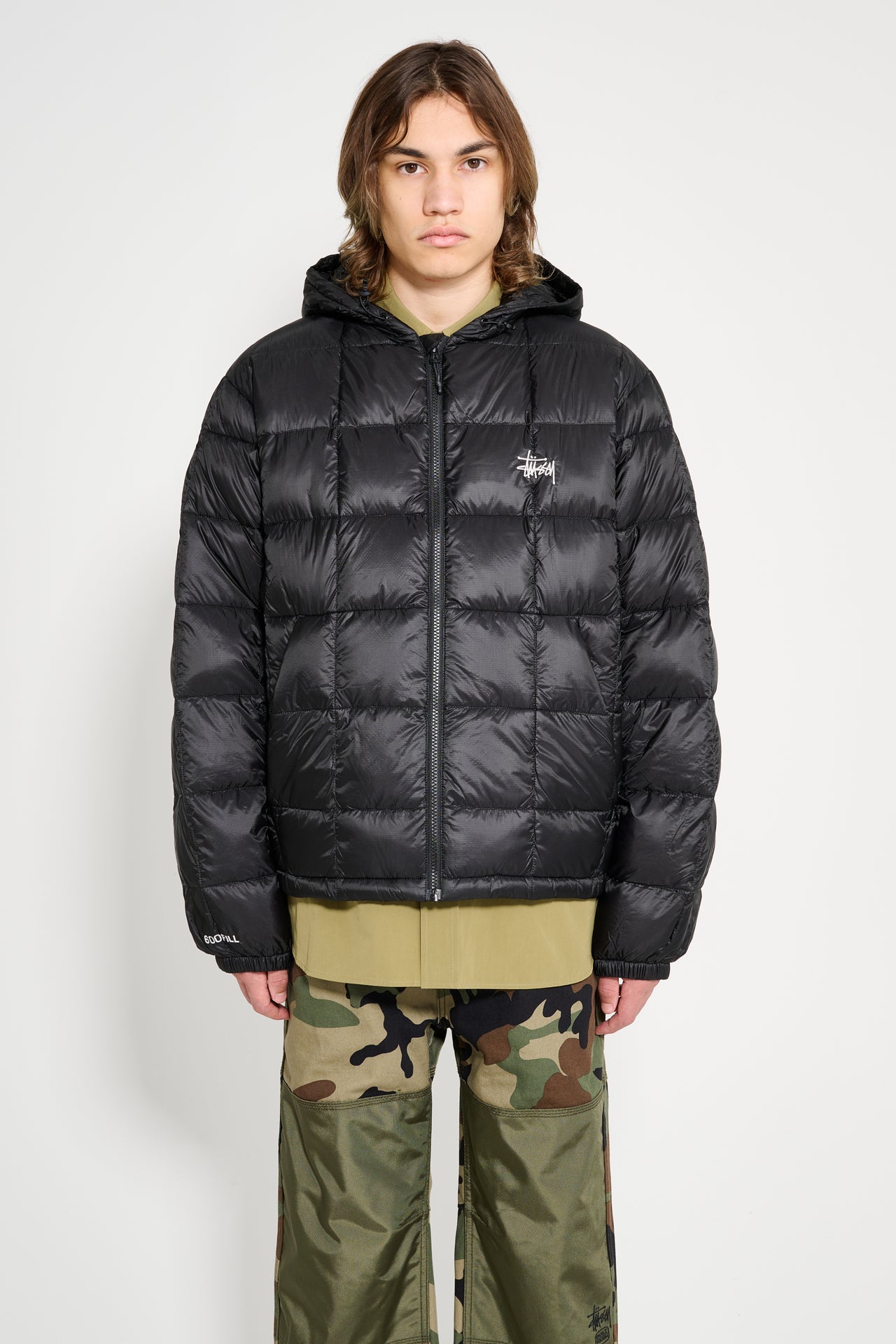 Stüssy Midweight Hooded Puffer Black