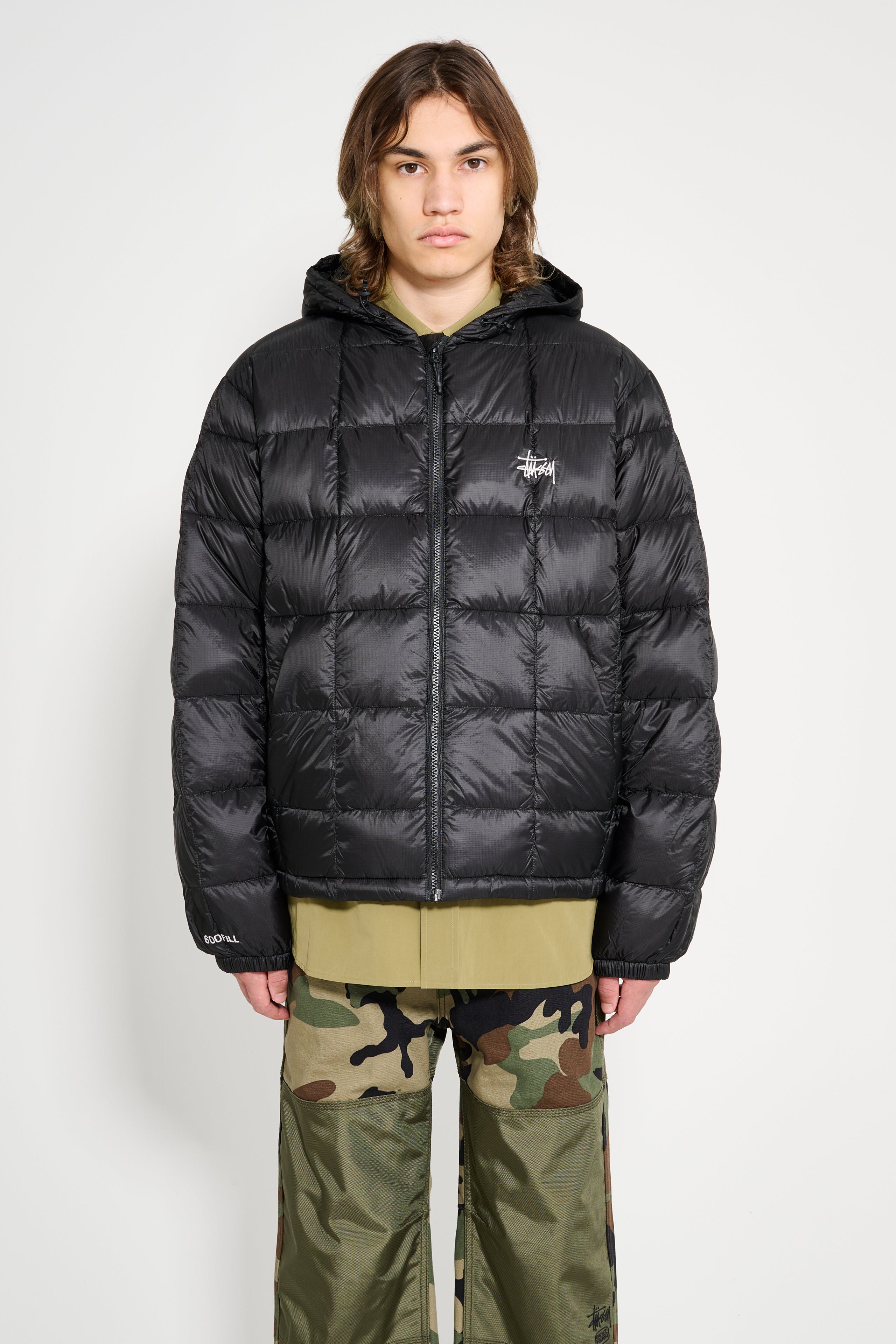 Stüssy Midweight Hooded Puffer Black
