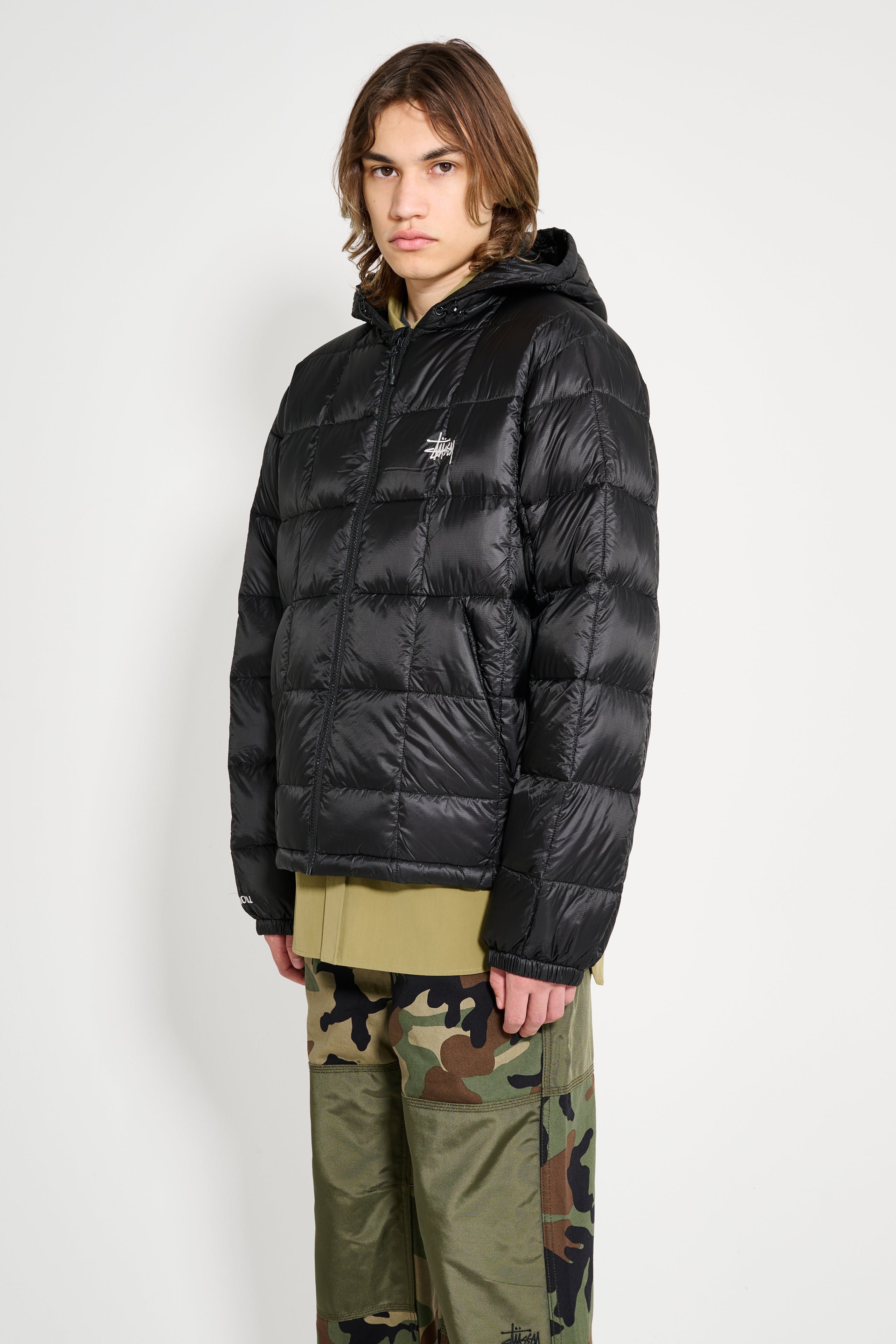 Stüssy Midweight Hooded Puffer Black