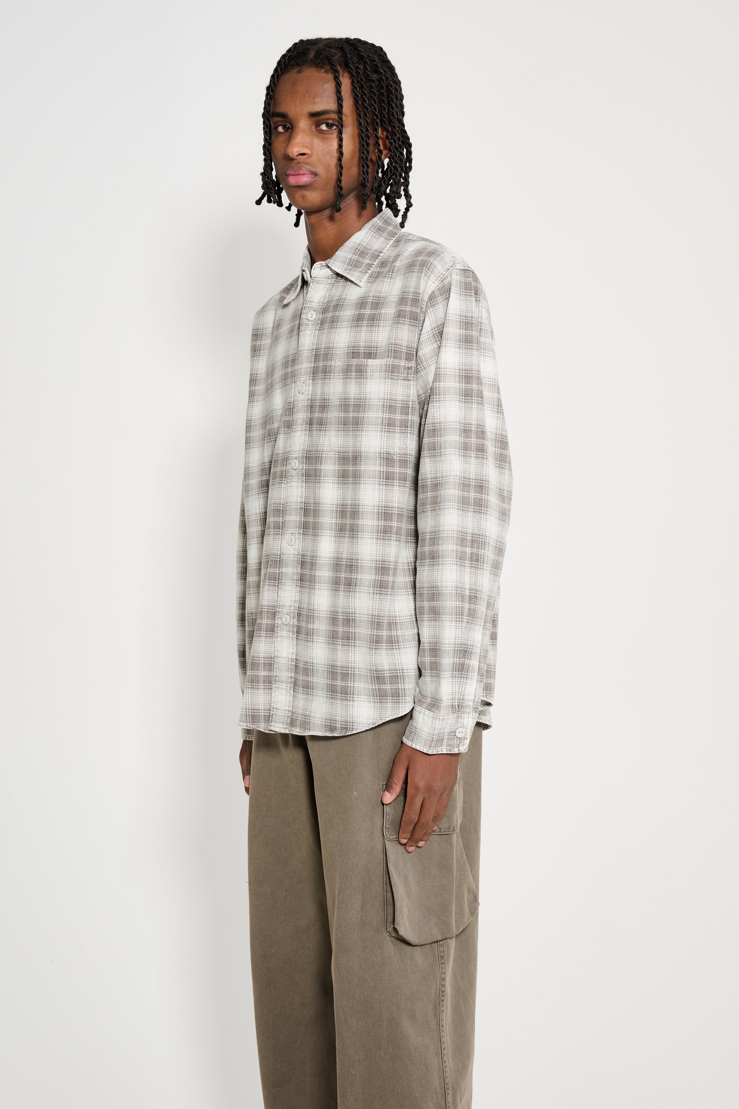 Stüssy Dax Plaid Shirt Brown