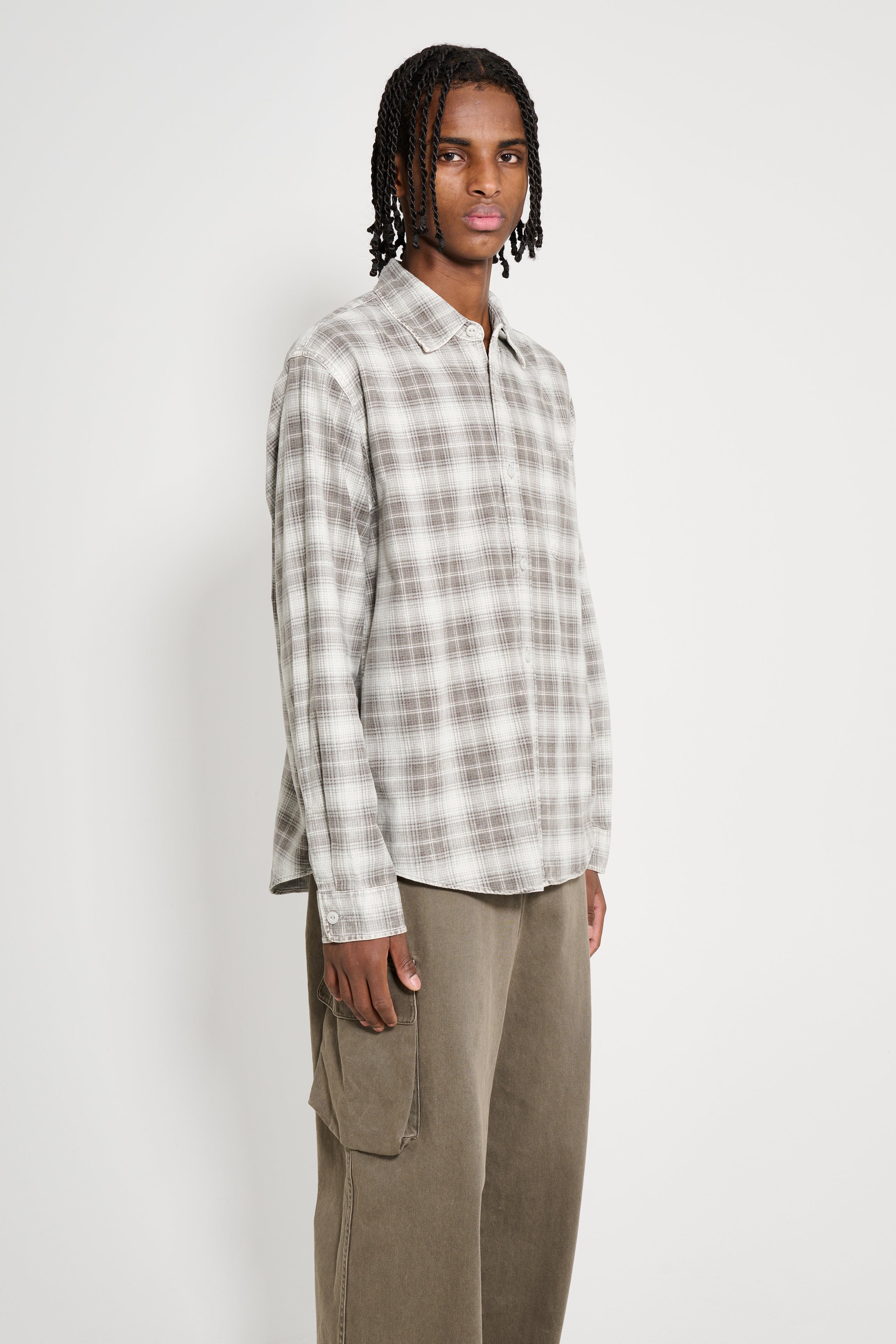 Stüssy Dax Plaid Shirt Brown
